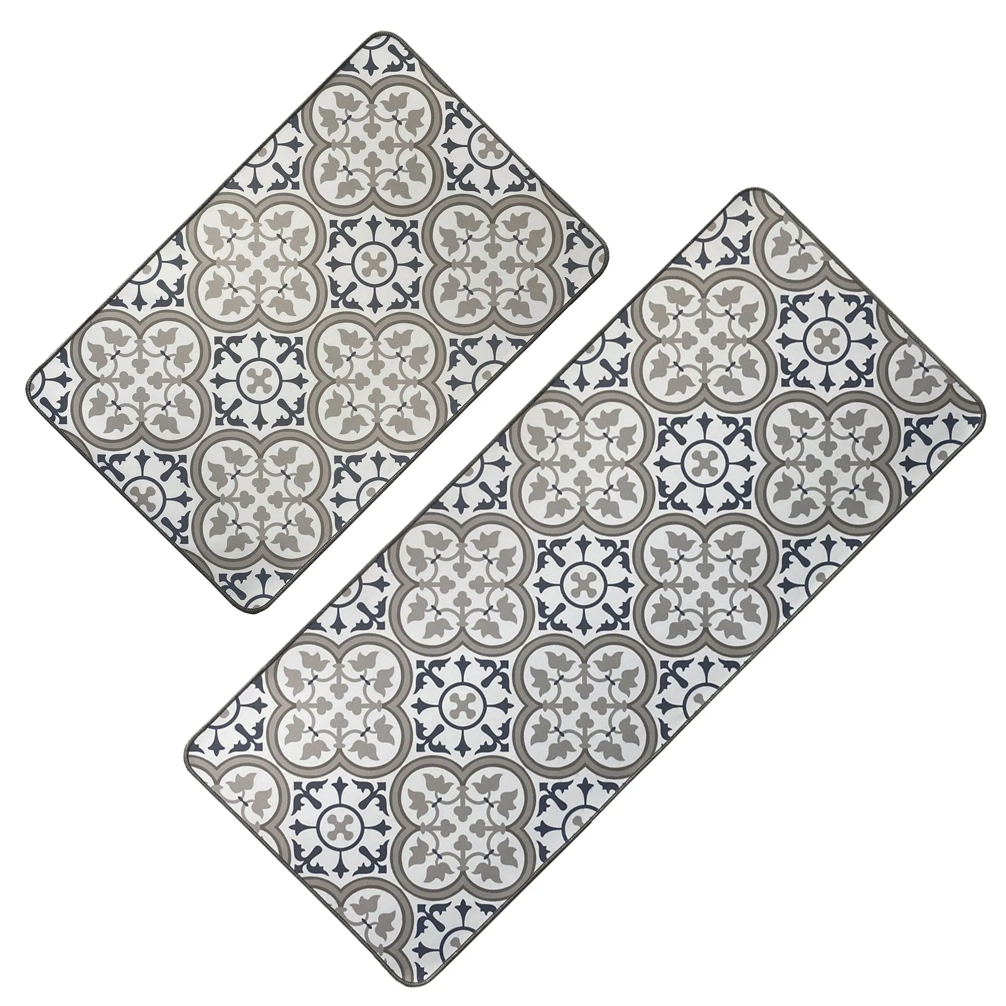 Paco Printed Kitchen Floor Mats - Tile Design