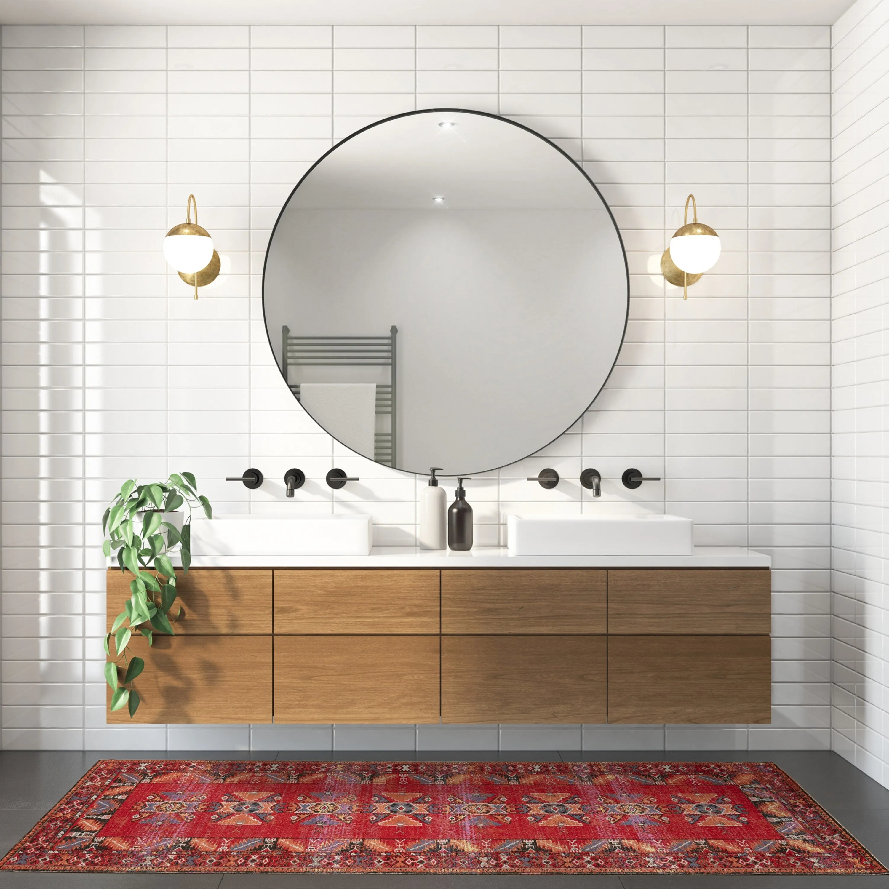 Paloma Indoor and Outdoor Tribal Area Rug