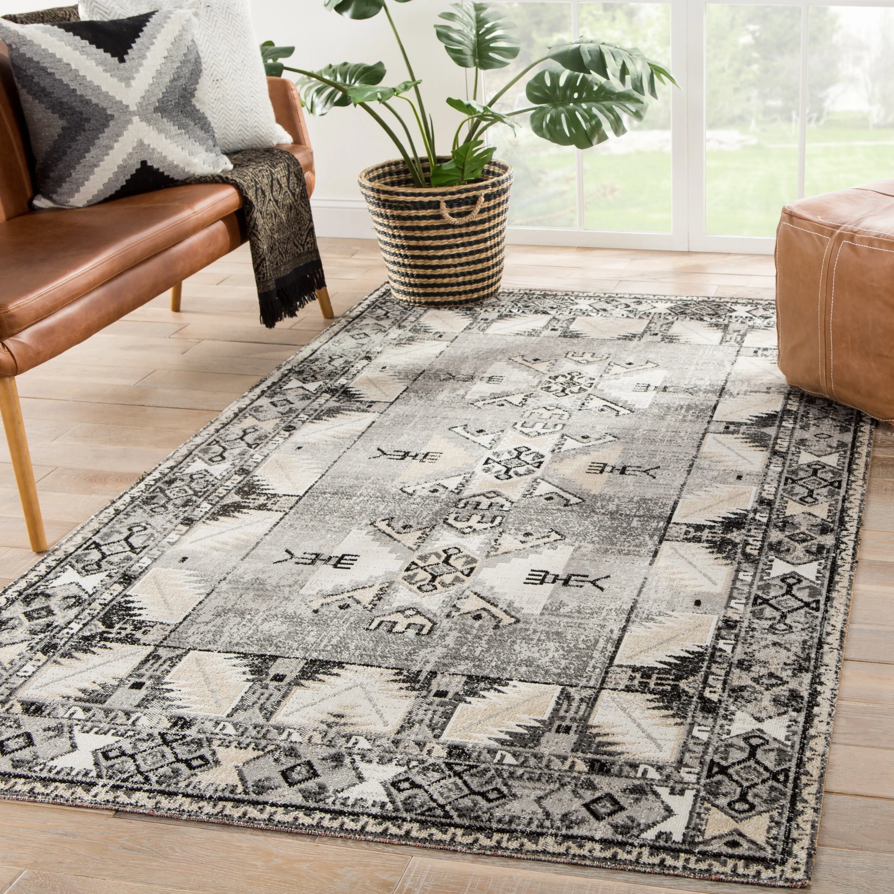Paloma Indoor and Outdoor Tribal Area Rug