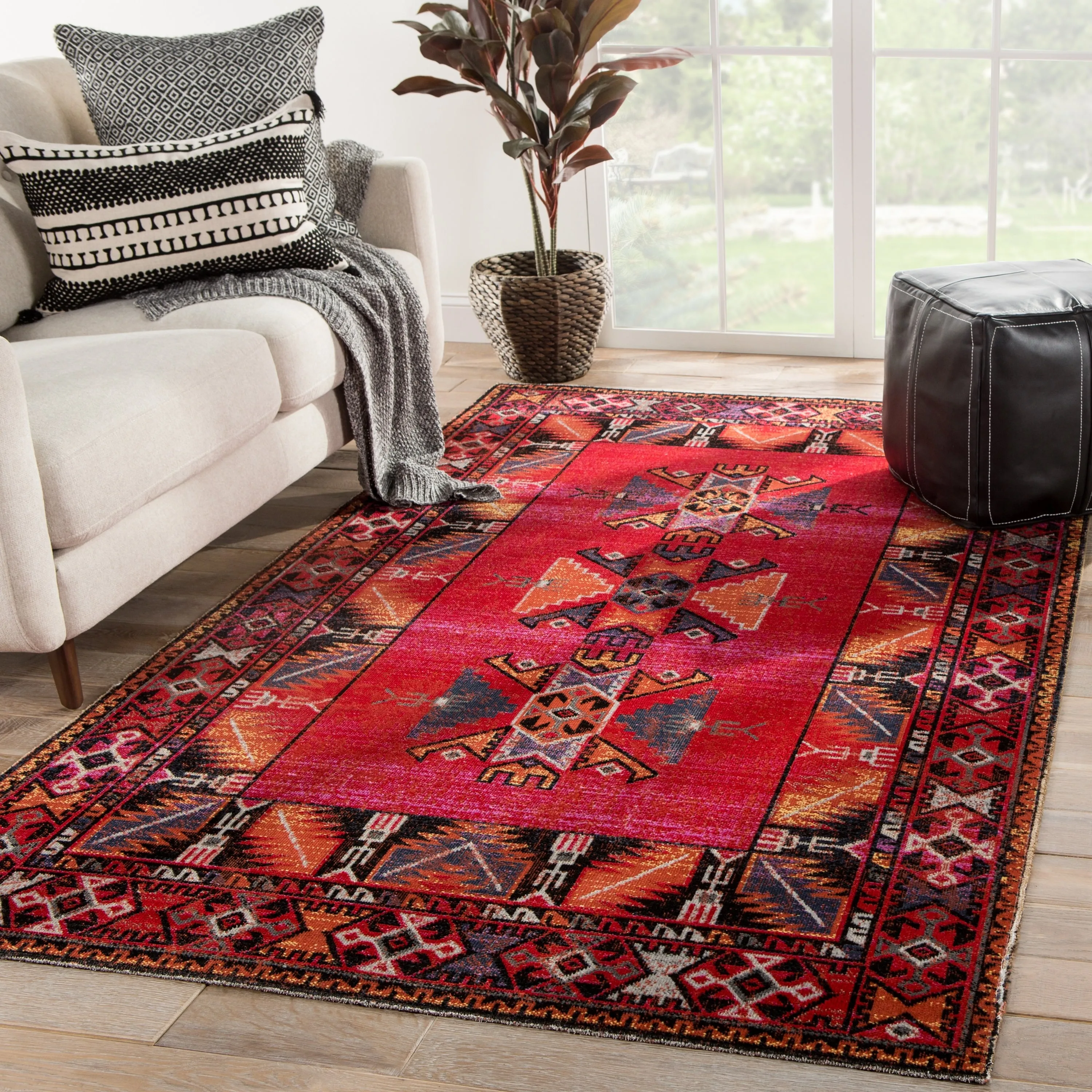 Paloma Indoor and Outdoor Tribal Area Rug