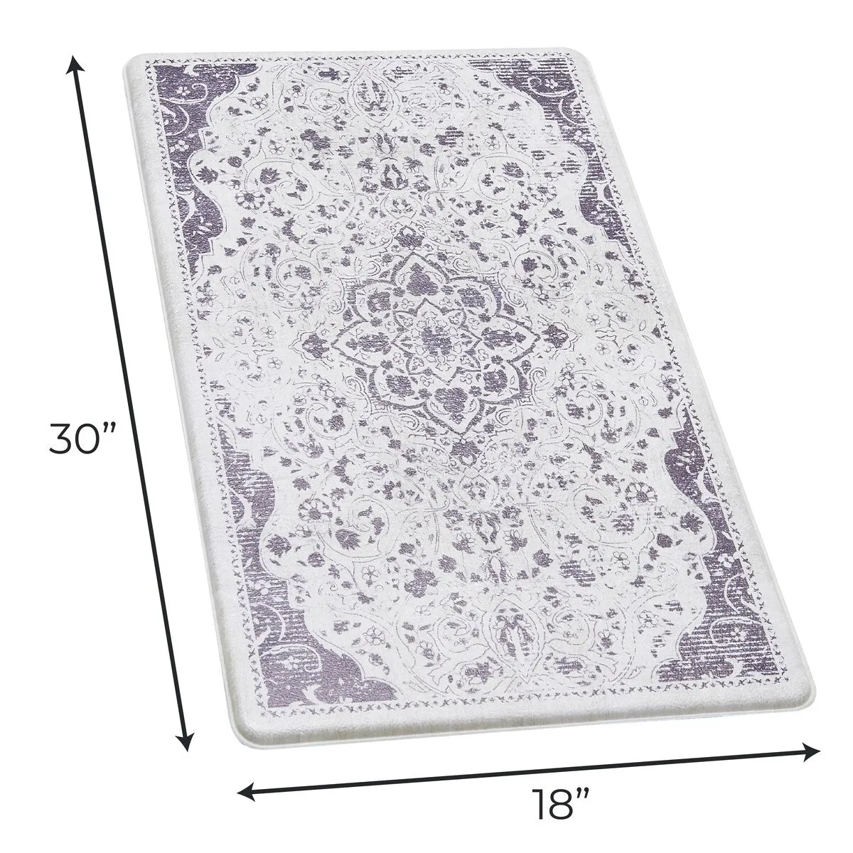 Patina Vie Vintage Inspired Anti-Fatigue Comfort Cushioned Kitchen Utility Mat