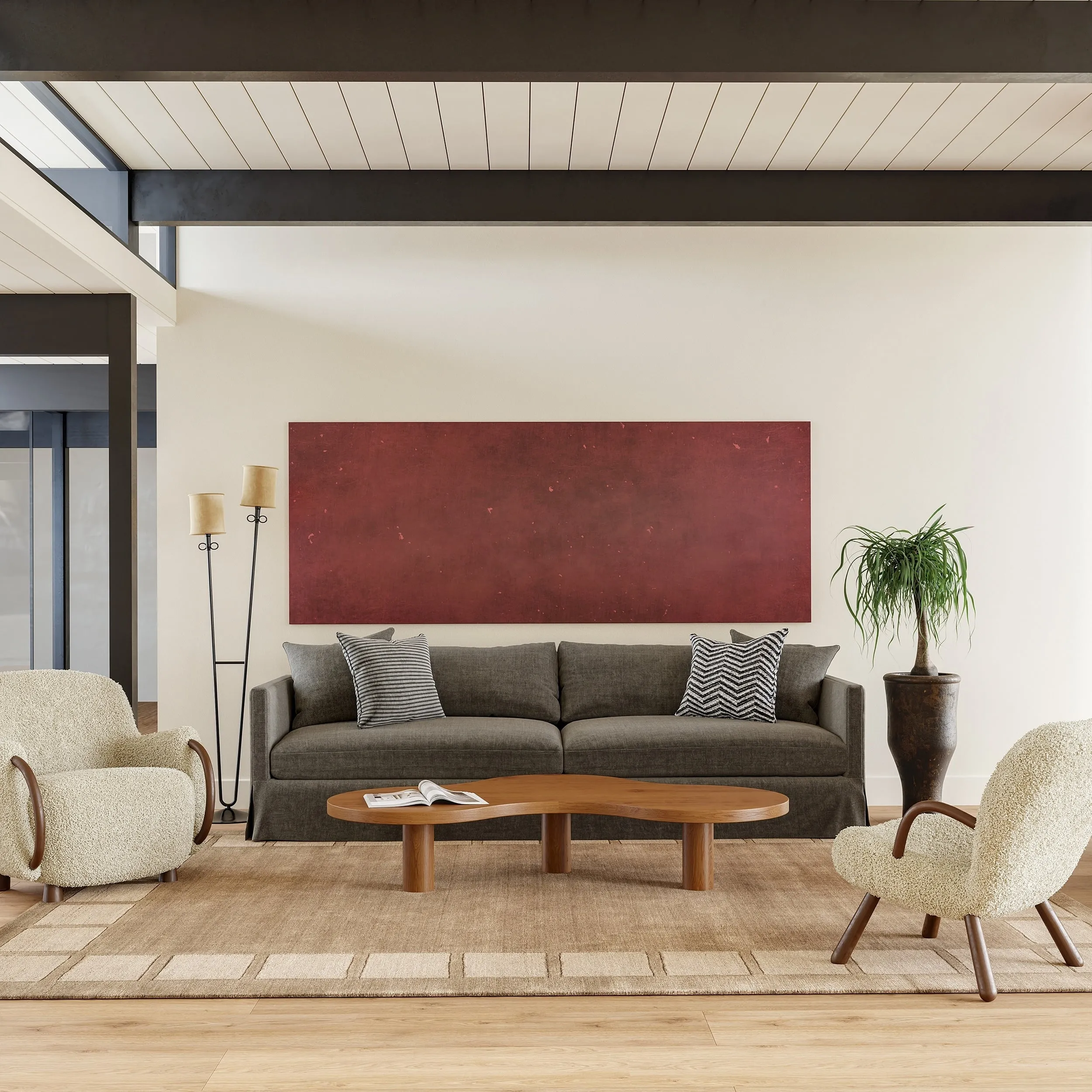 Petra High-Low Wool-Blend Area Rug