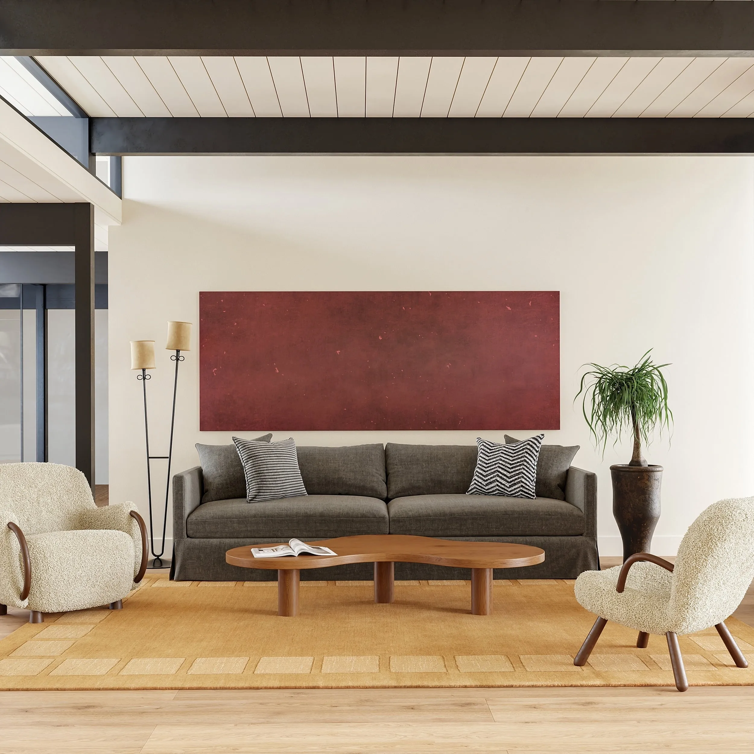 Petra High-Low Wool-Blend Area Rug