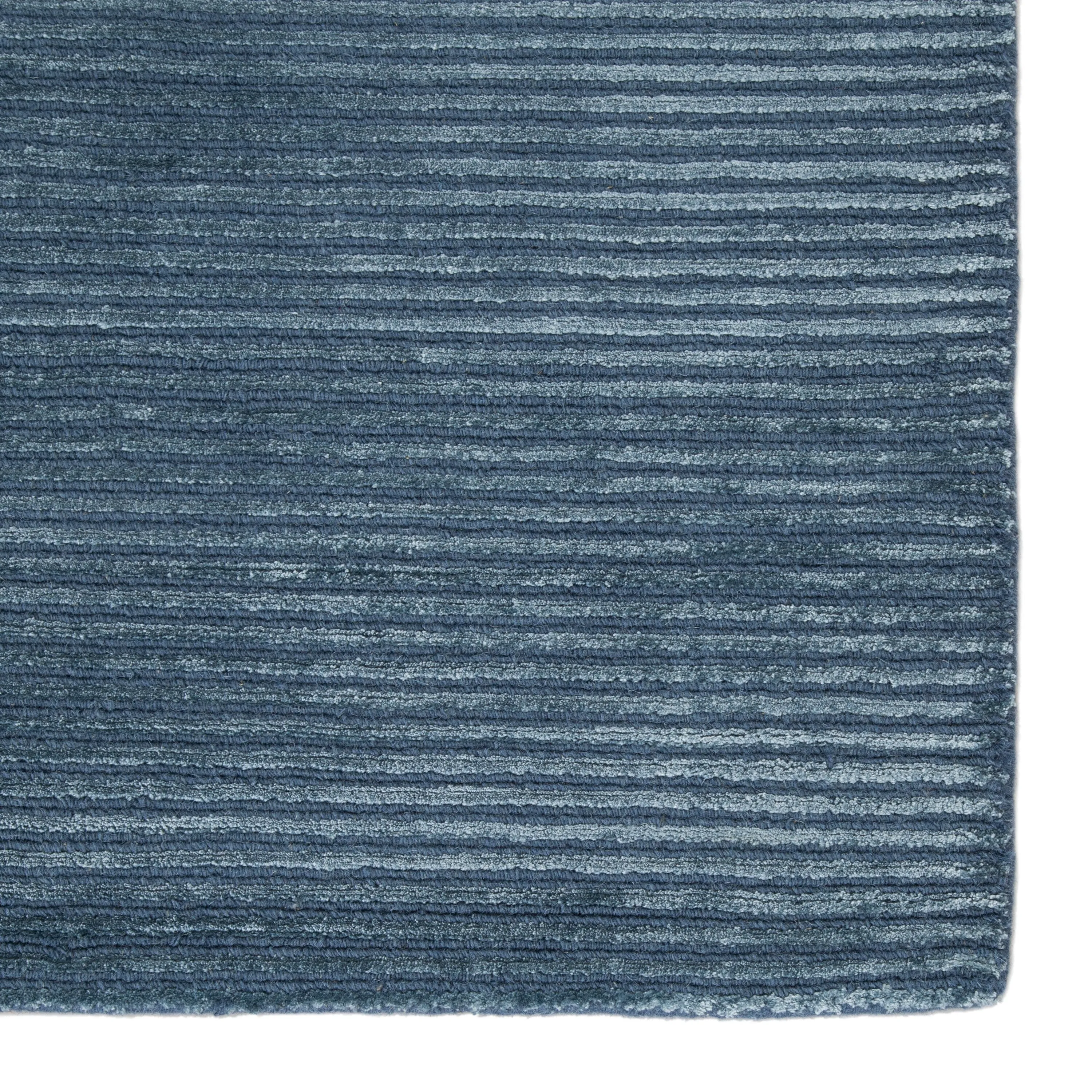 Phase Handmade Solid Color Textured Wool/ Viscose Area Rug
