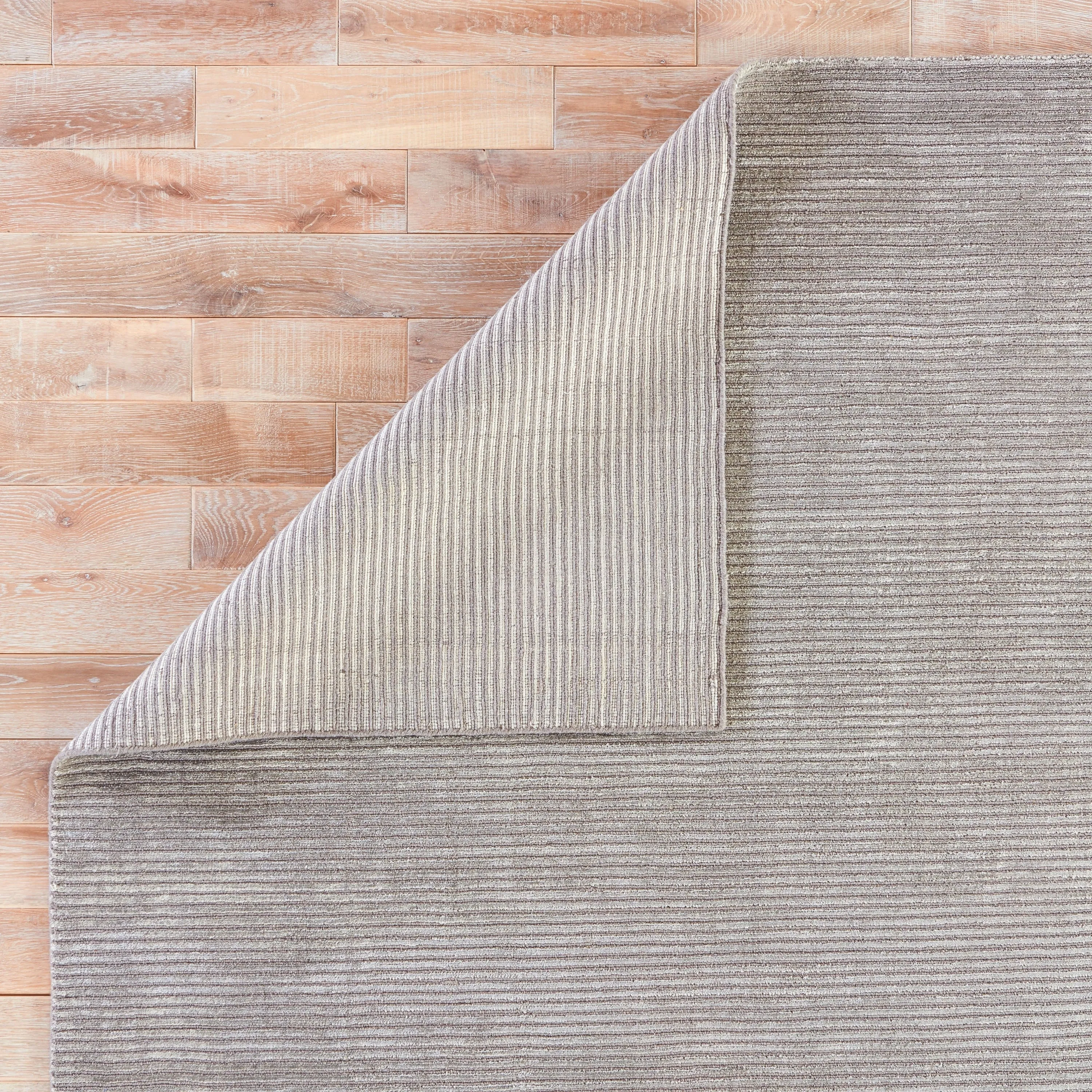 Phase Handmade Solid Color Textured Wool/ Viscose Area Rug