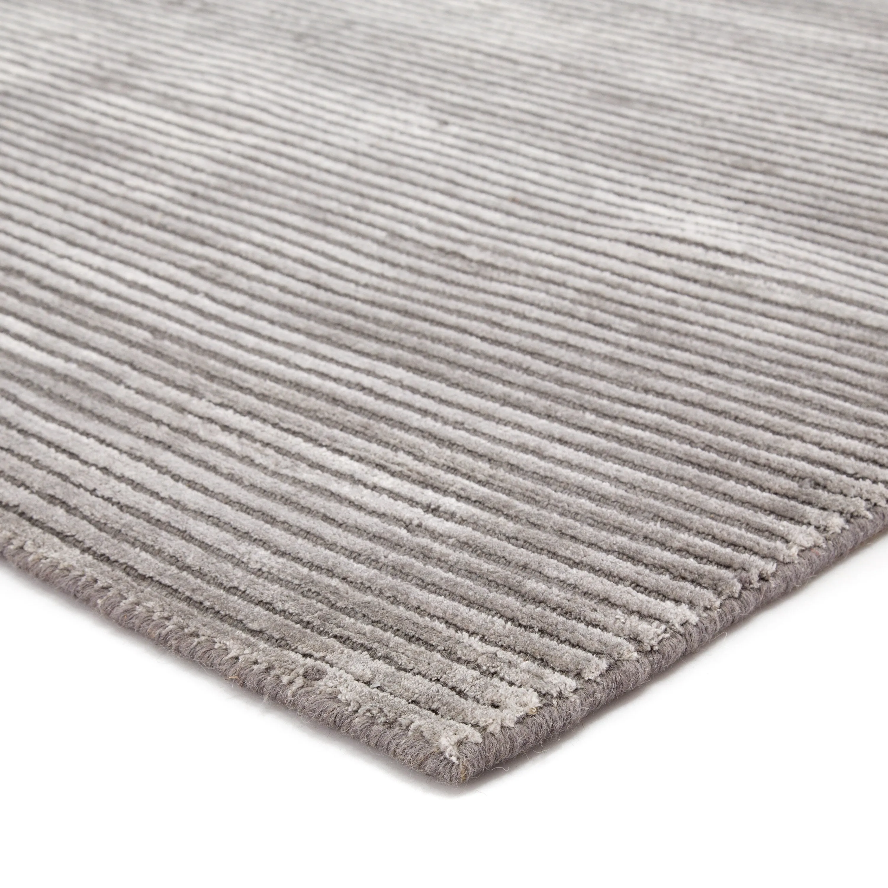 Phase Handmade Solid Color Textured Wool/ Viscose Area Rug