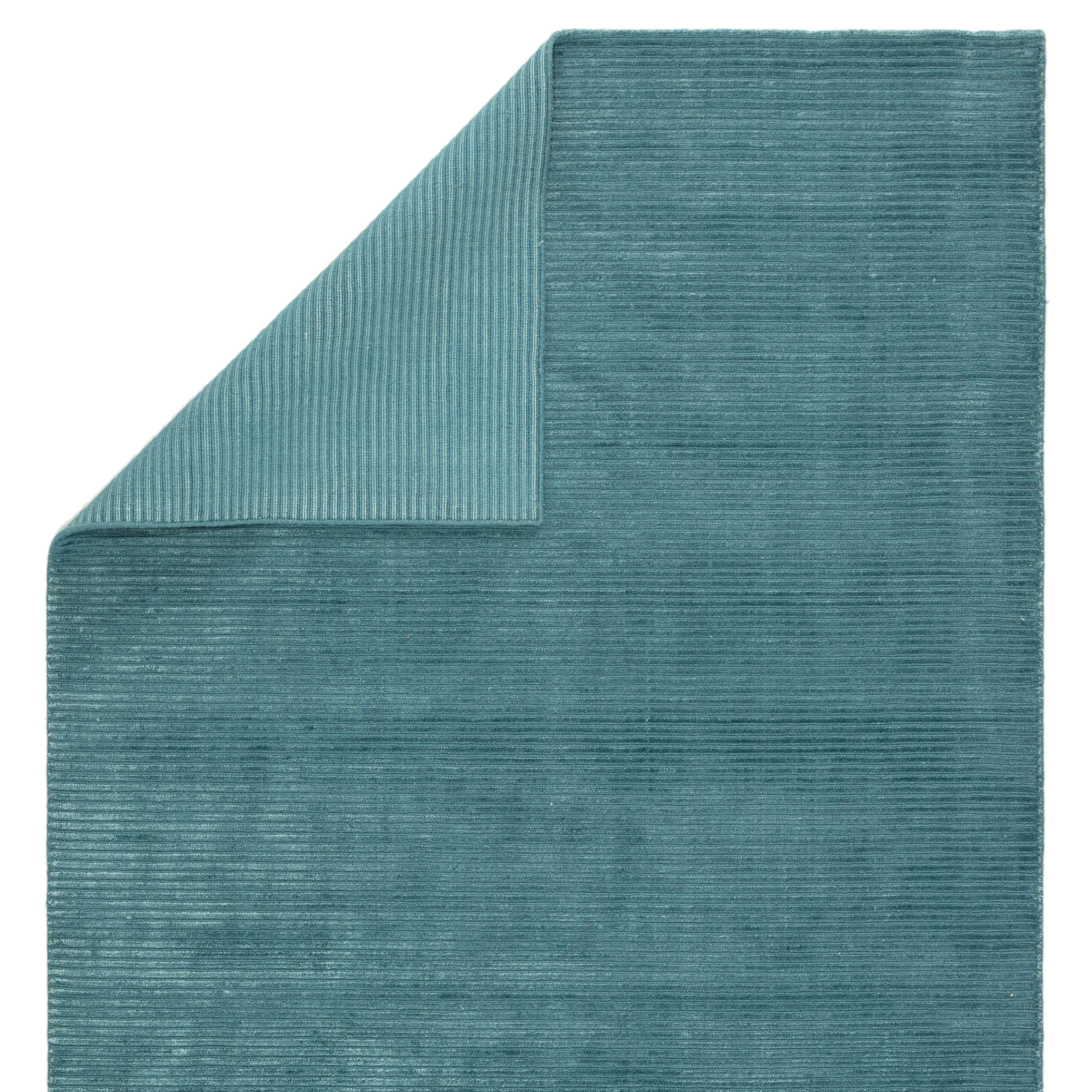 Phase Handmade Solid Color Textured Wool/ Viscose Area Rug