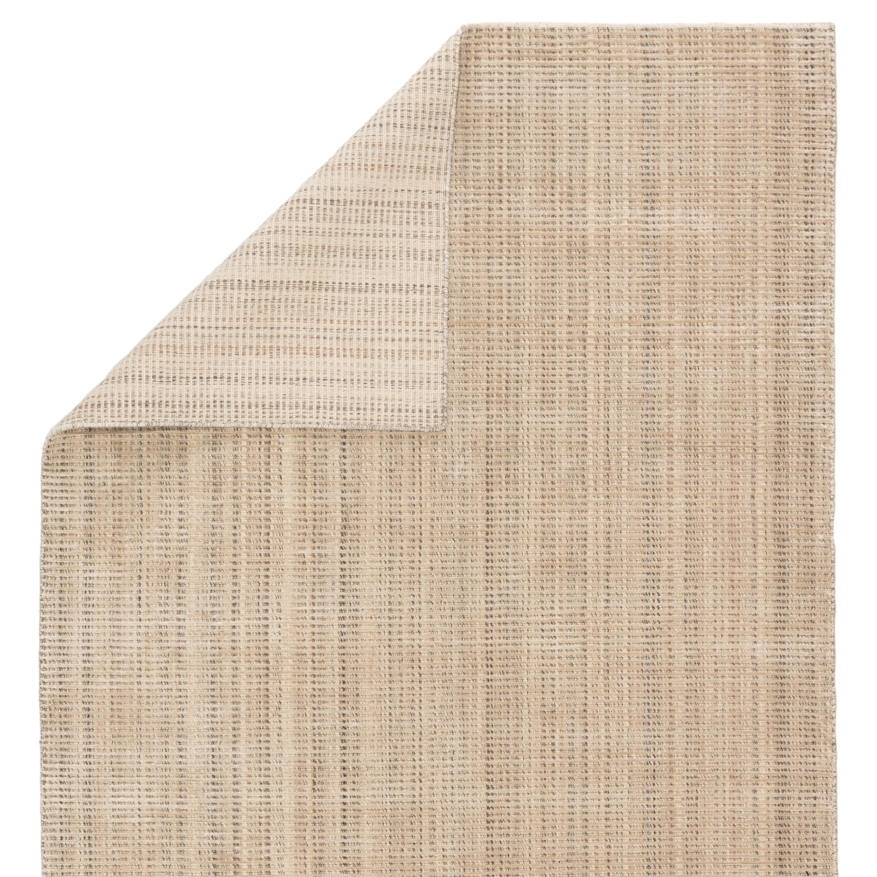 Phase Handmade Solid Color Textured Wool/ Viscose Area Rug