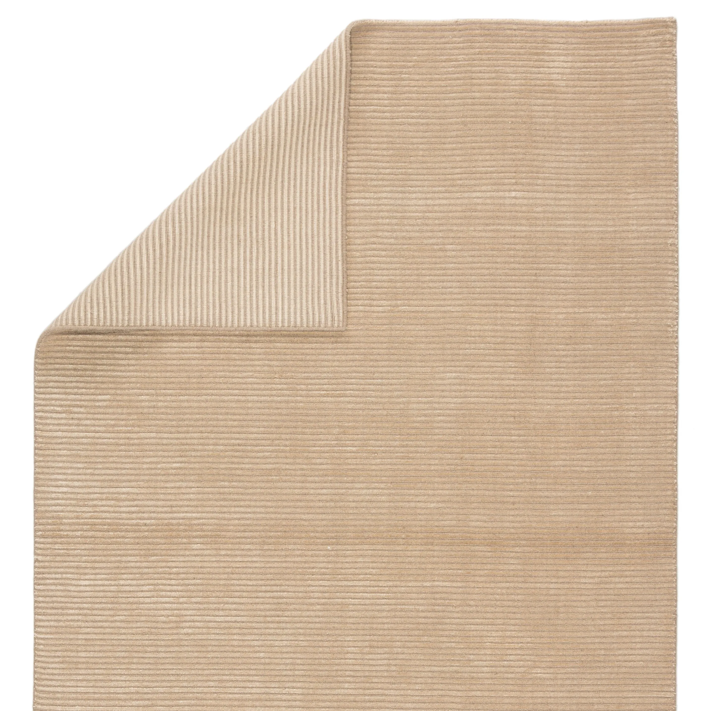 Phase Handmade Solid Color Textured Wool/ Viscose Area Rug