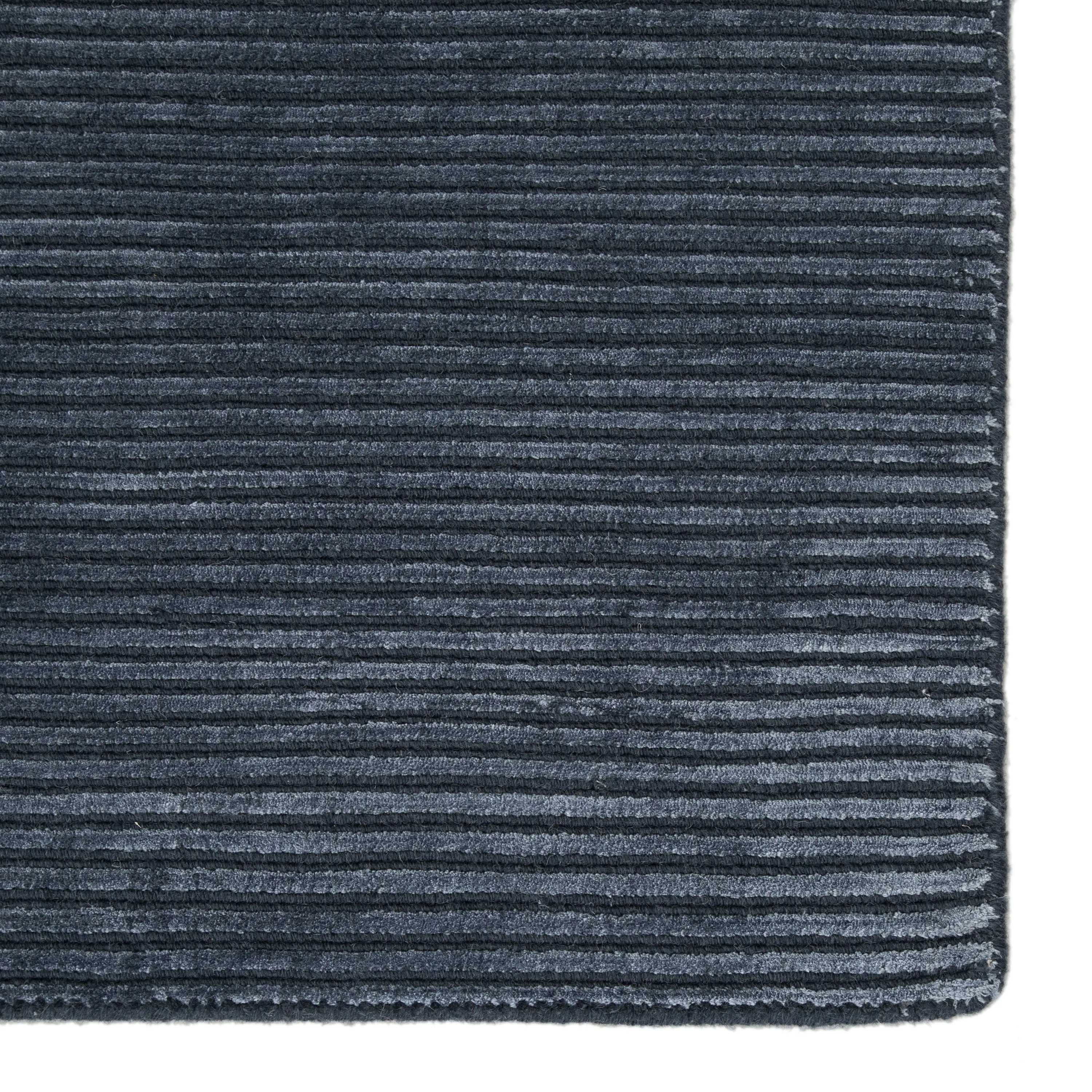 Phase Handmade Solid Color Textured Wool/ Viscose Area Rug