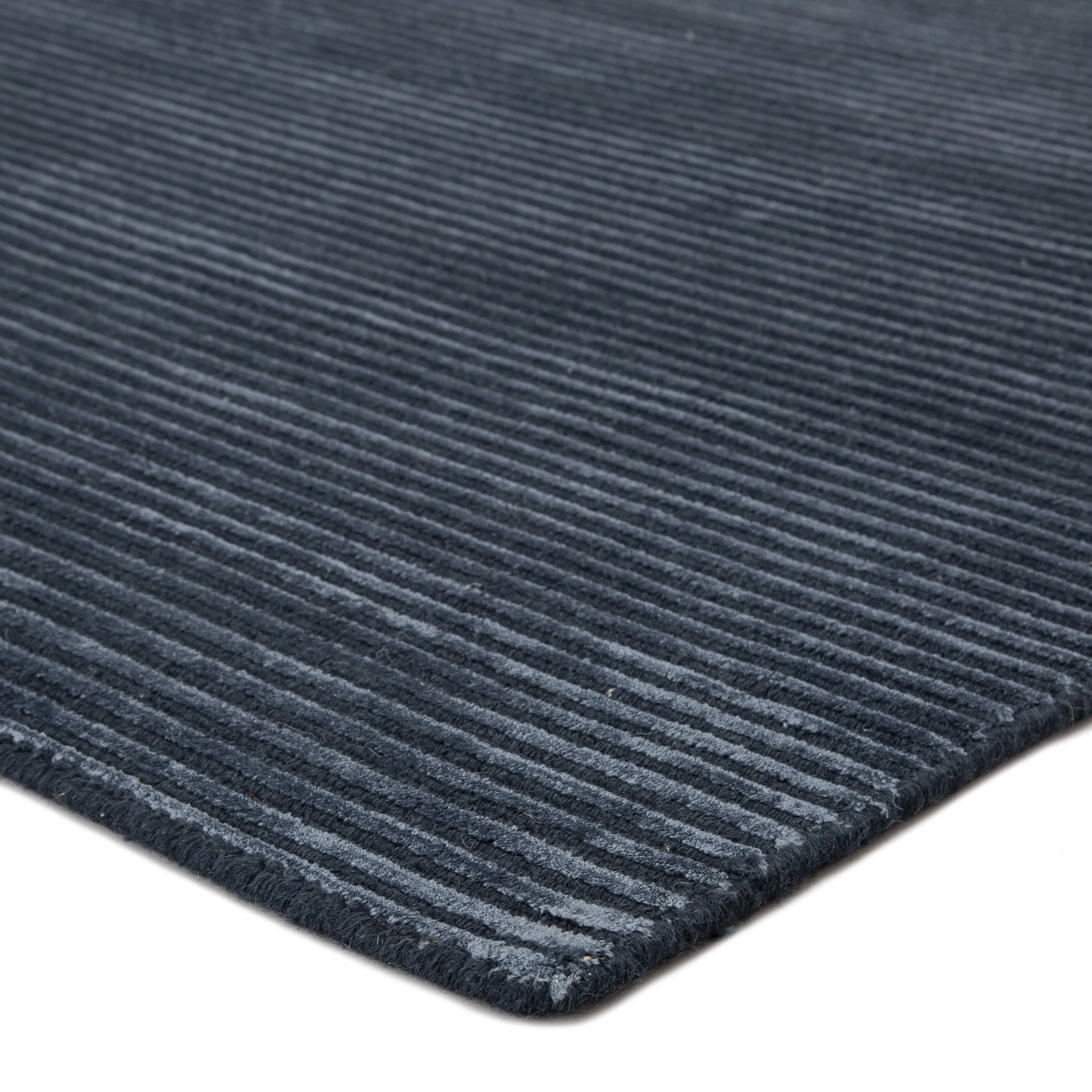 Phase Handmade Solid Color Textured Wool/ Viscose Area Rug