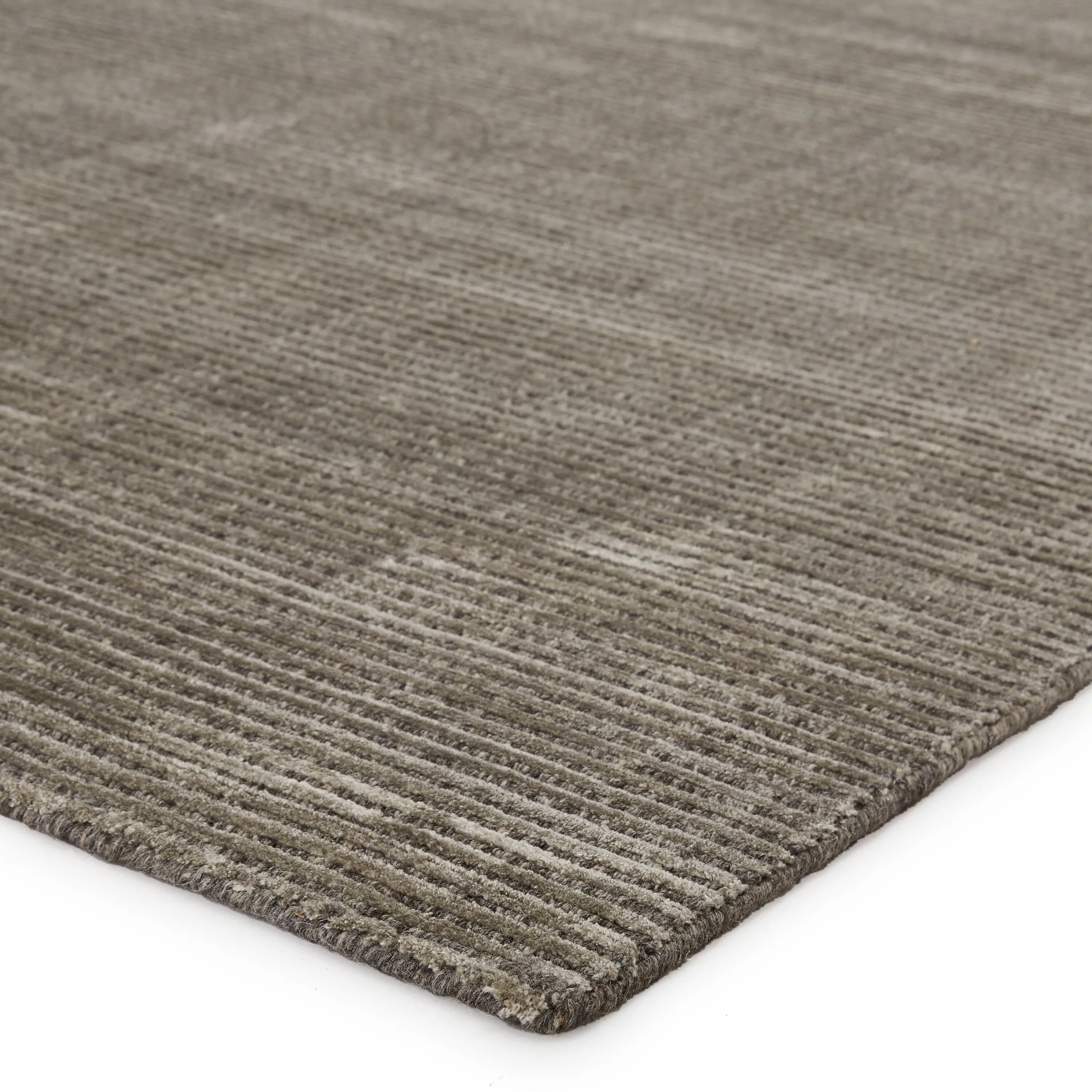 Phase Handmade Solid Color Textured Wool/ Viscose Area Rug