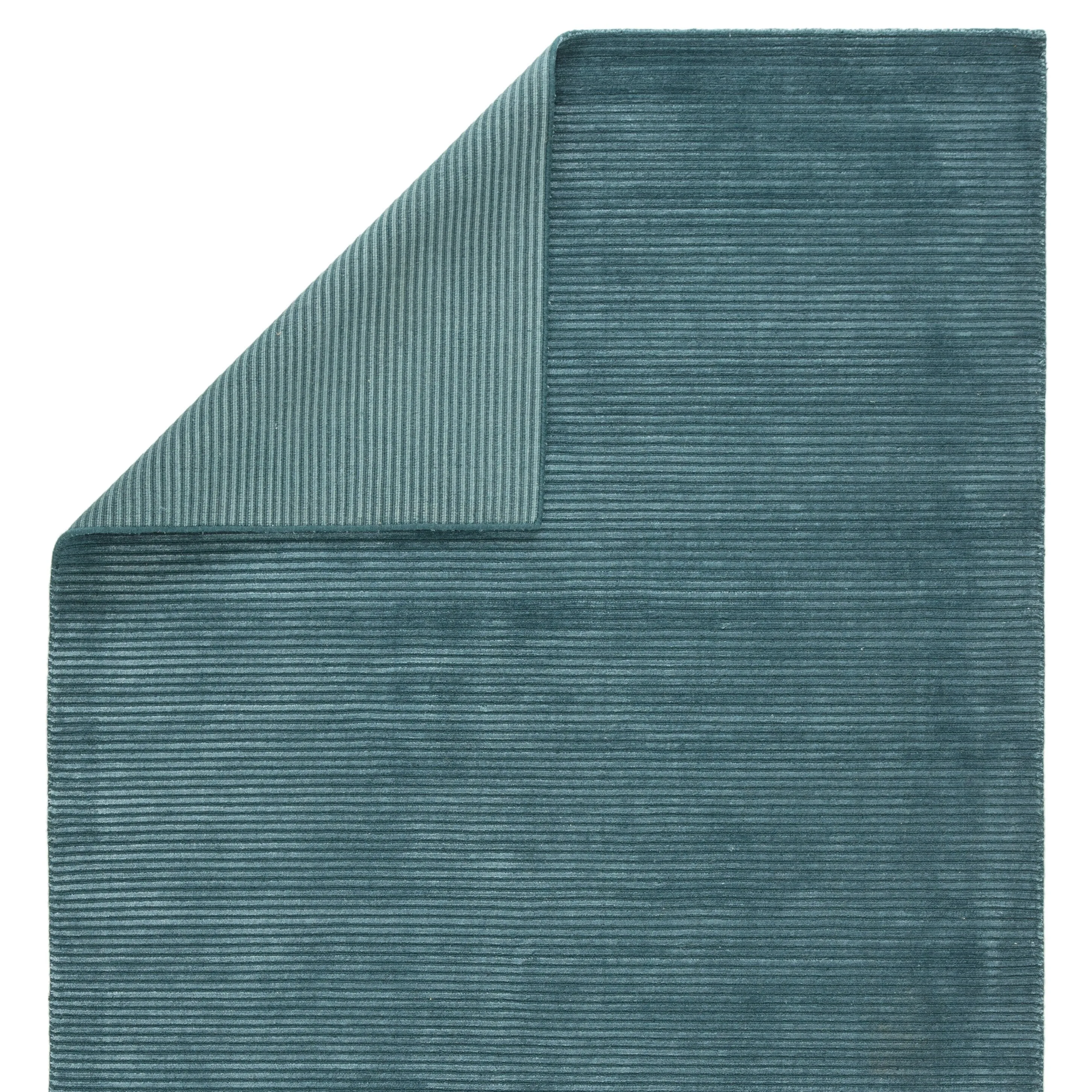 Phase Handmade Solid Color Textured Wool/ Viscose Area Rug