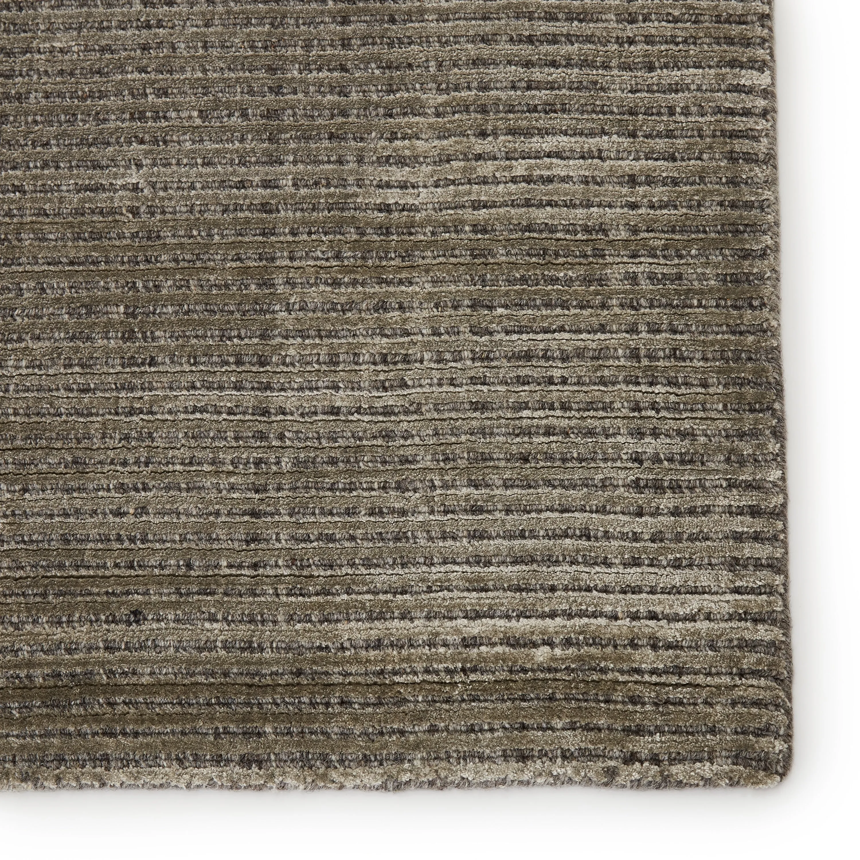 Phase Handmade Solid Color Textured Wool/ Viscose Area Rug