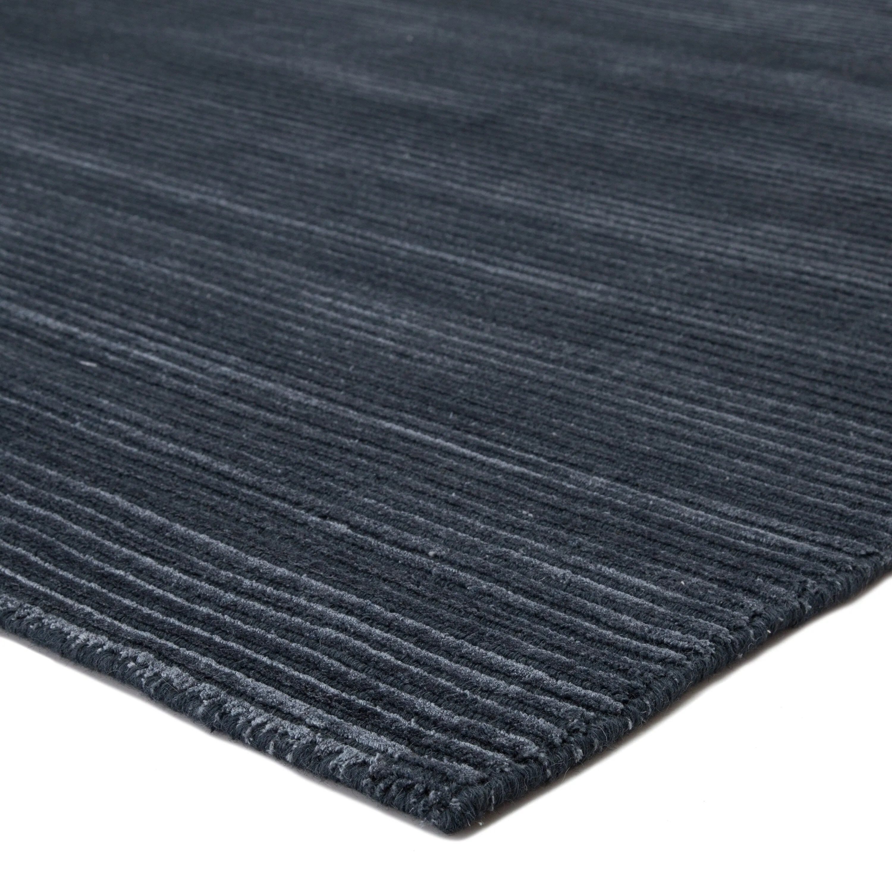 Phase Handmade Solid Color Textured Wool/ Viscose Area Rug