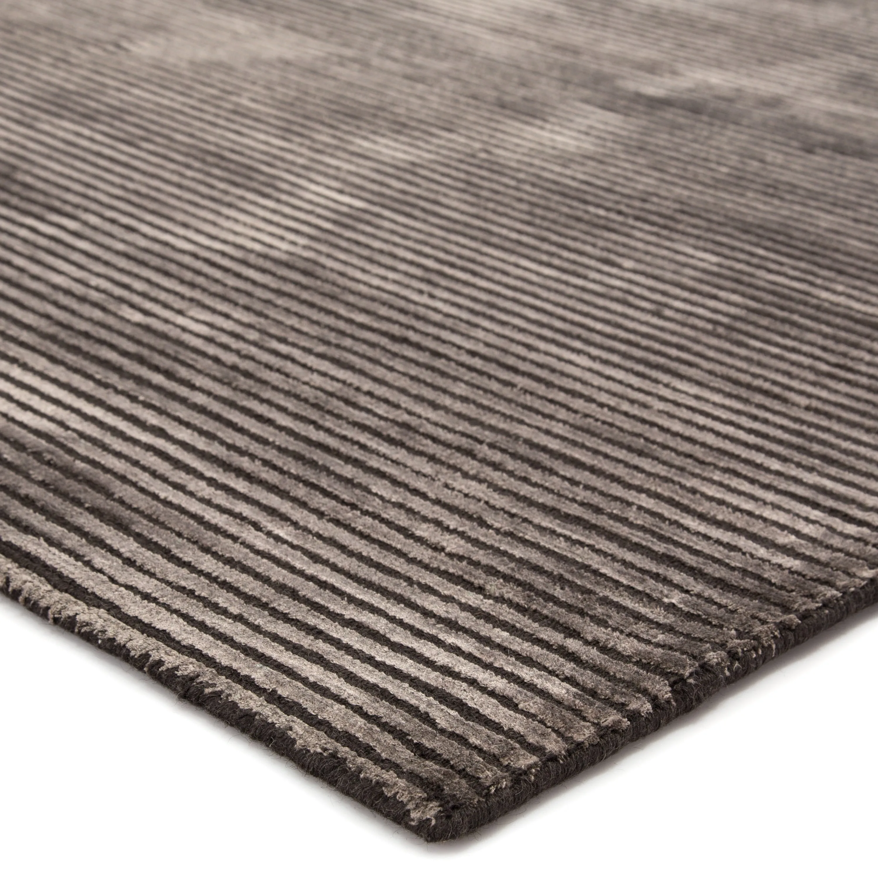 Phase Handmade Solid Color Textured Wool/ Viscose Area Rug