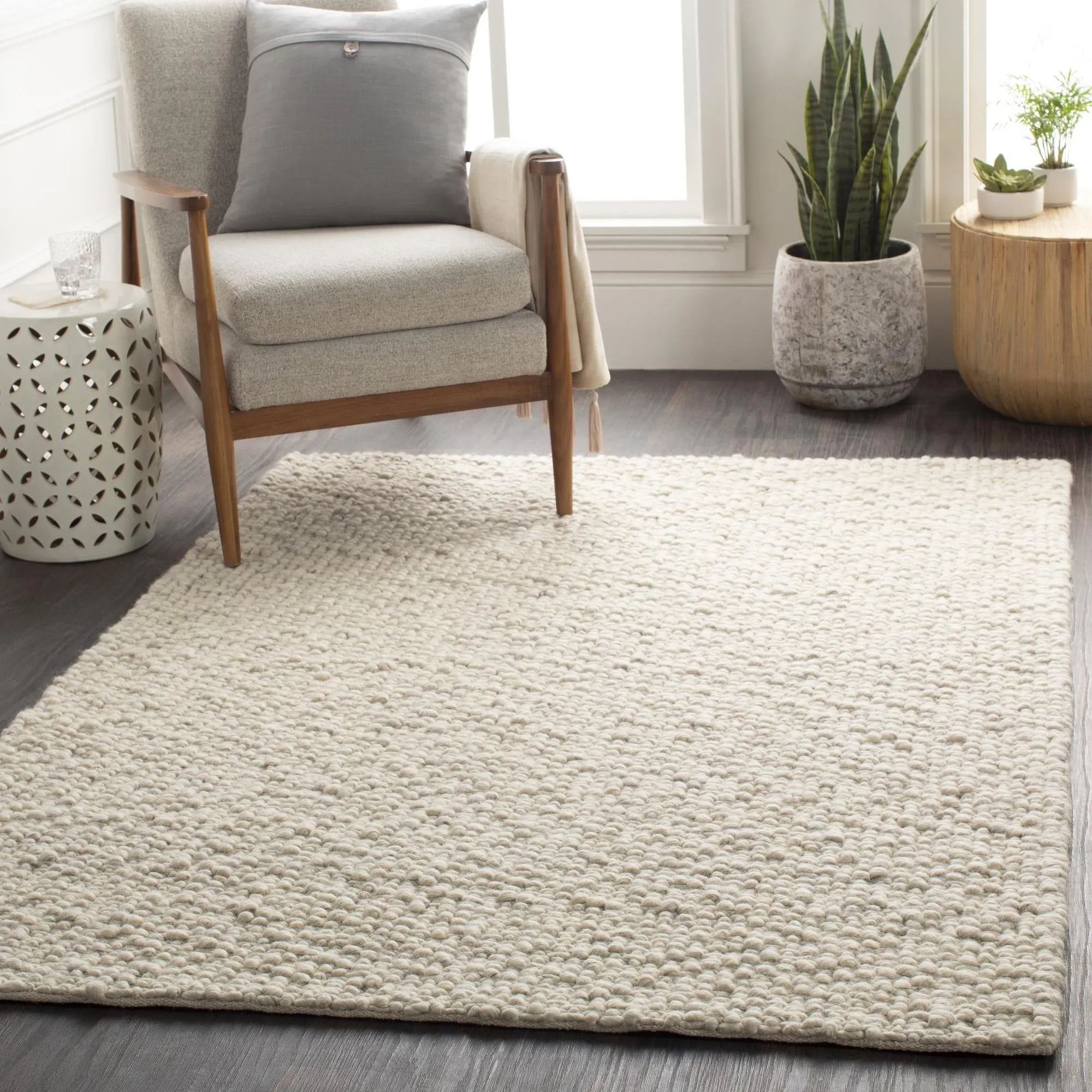 Phyllida Scandinavian Solid Area Rug