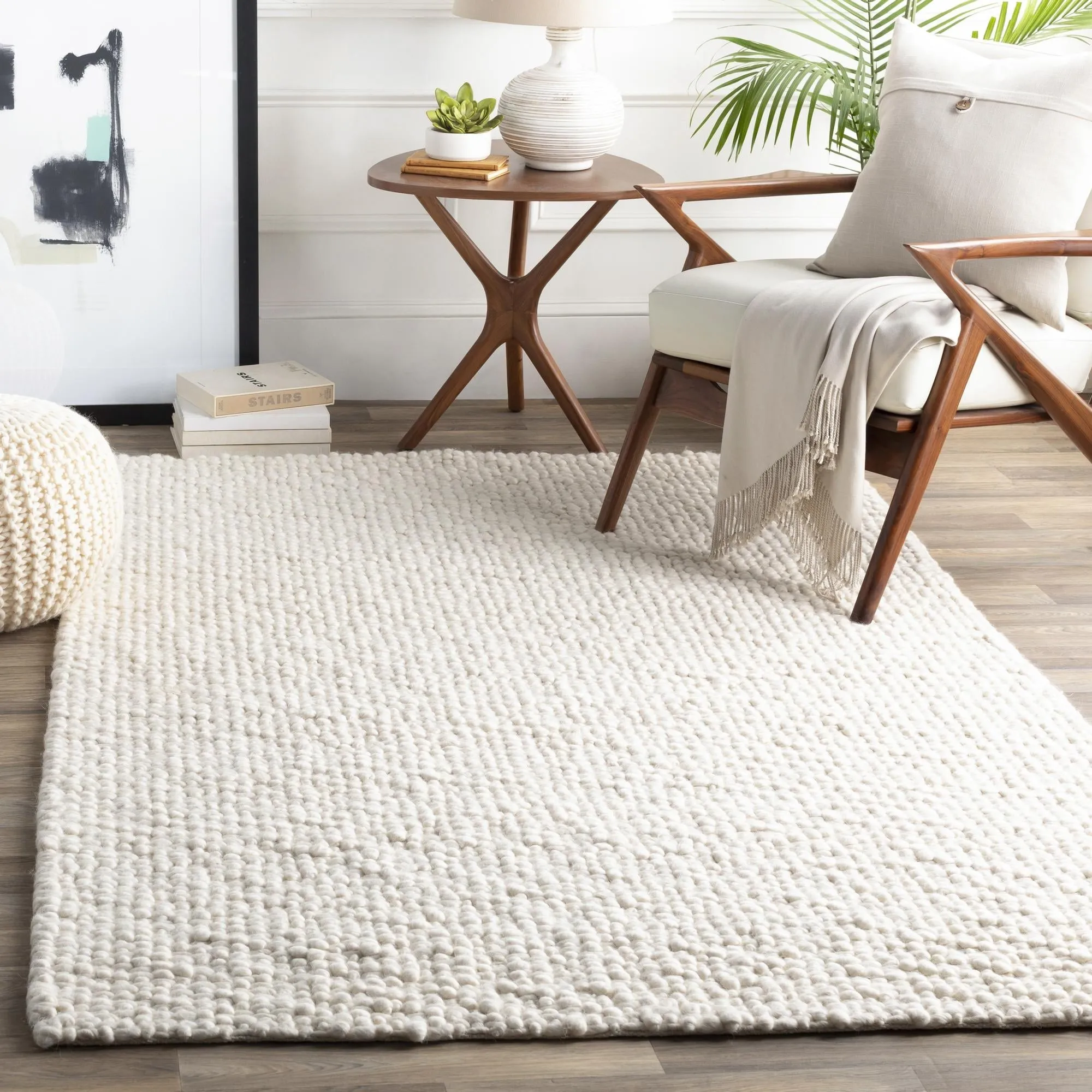 Phyllida Scandinavian Solid Area Rug