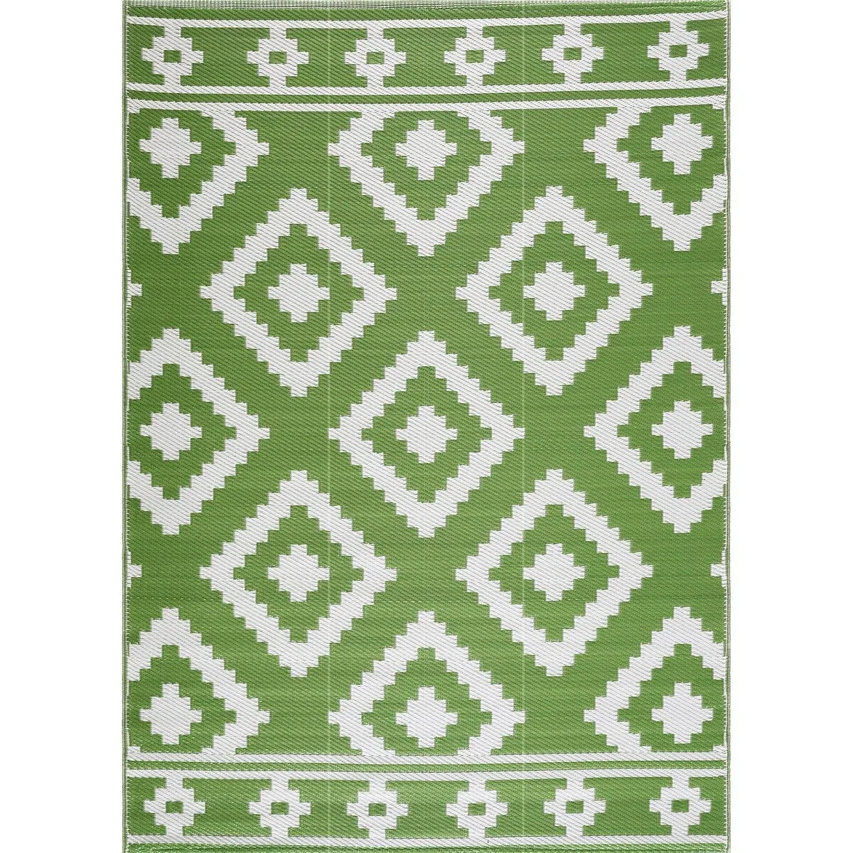 Playa Rug Outdoor Recycled Reversible Plastic Folded Mat/Rug Milan Collection Lightweight & Weather. Water and UV Resistant