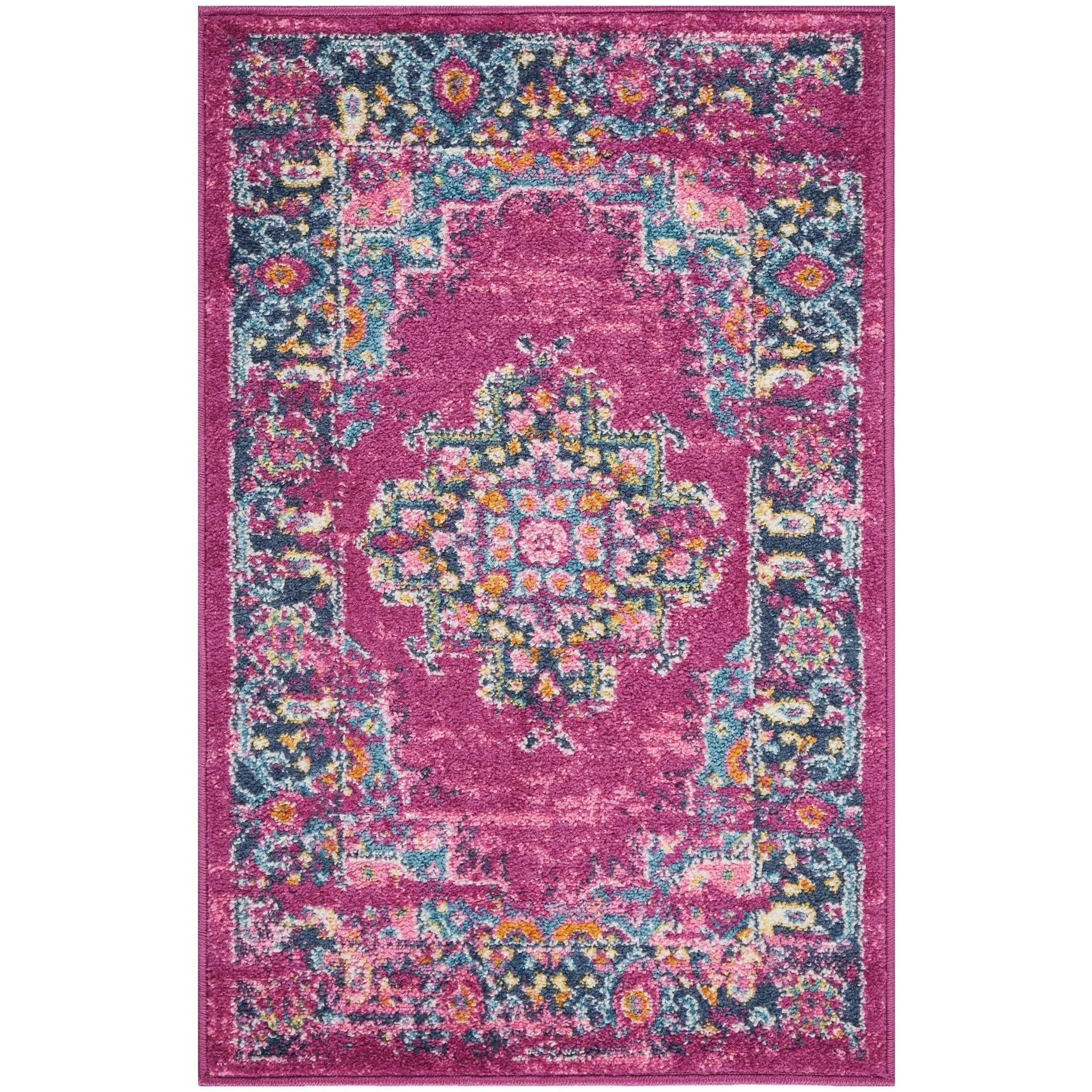 Porch & Den Dobbin Vintage Persian Medallion Farmhouse Area Rug