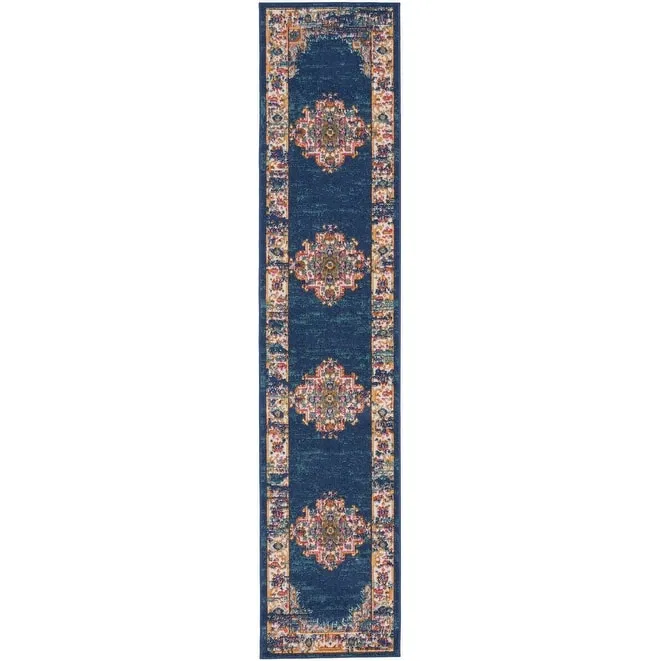 Porch & Den Dobbin Vintage Persian Medallion Farmhouse Area Rug