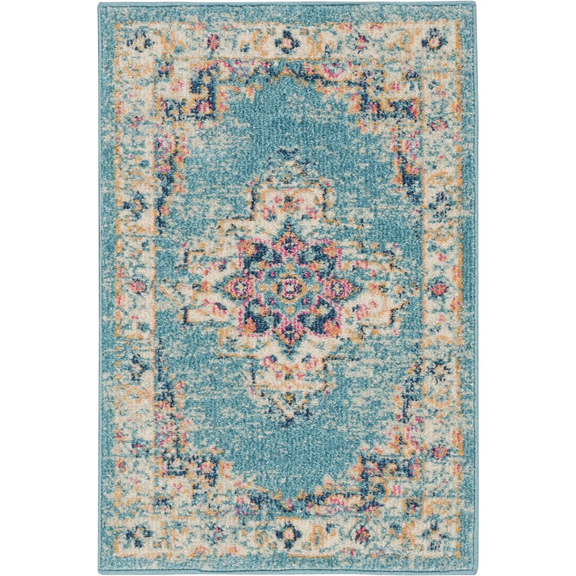 Porch & Den Dobbin Vintage Persian Medallion Farmhouse Area Rug