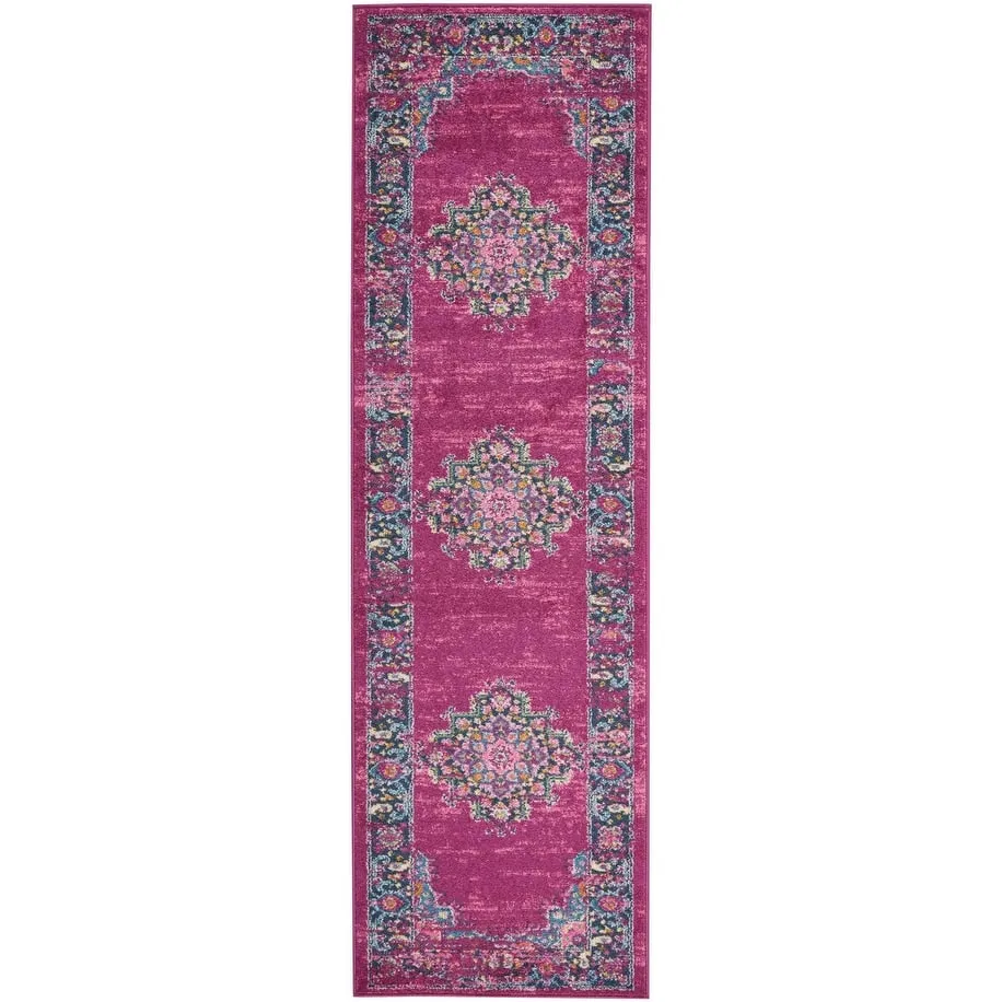 Porch & Den Dobbin Vintage Persian Medallion Farmhouse Area Rug