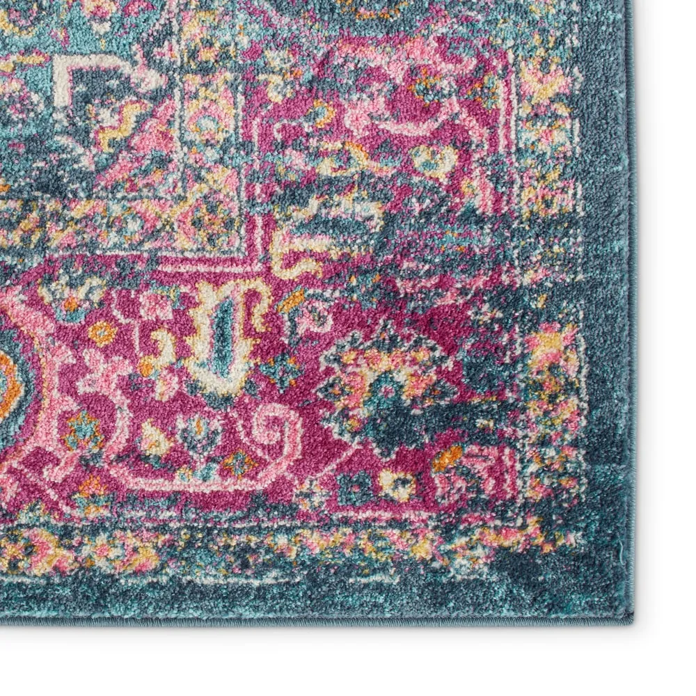 Porch & Den Dobbin Vintage Persian Medallion Farmhouse Area Rug