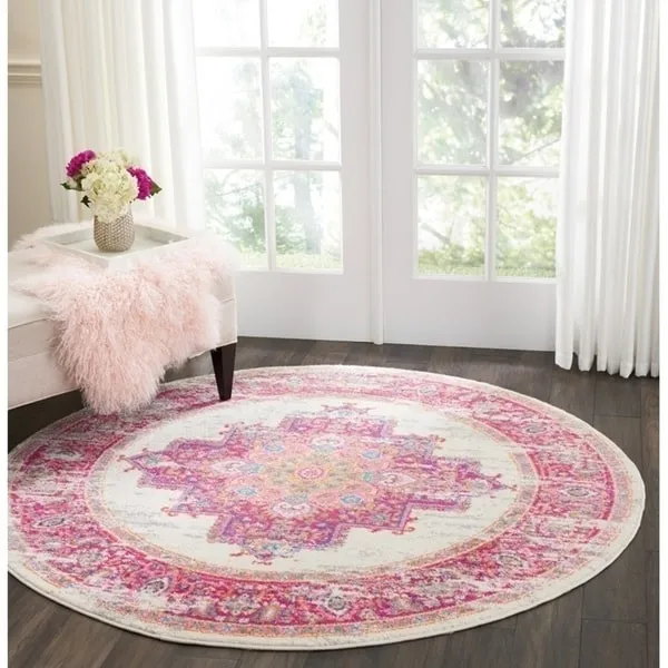Porch & Den Dobbin Vintage Persian Medallion Farmhouse Area Rug
