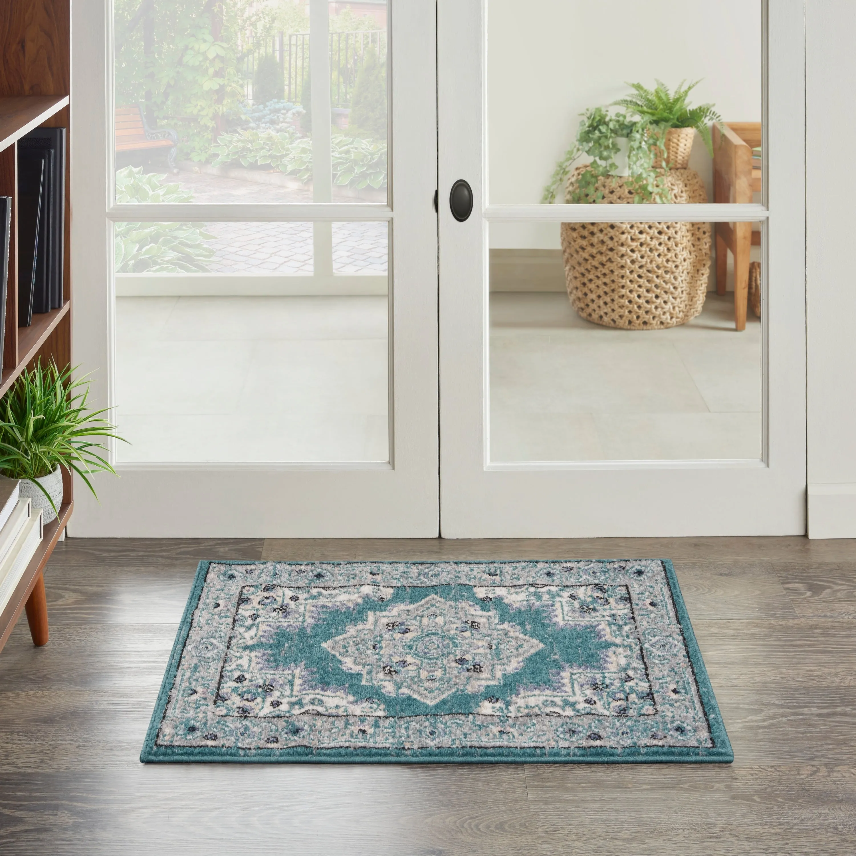 Porch & Den Dobbin Vintage Persian Medallion Farmhouse Area Rug