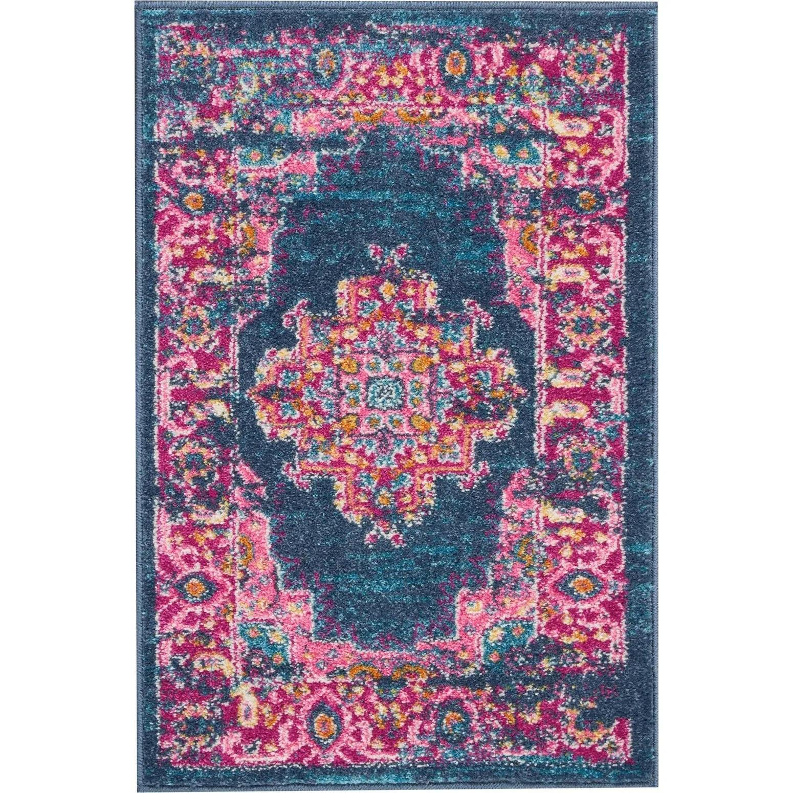 Porch & Den Dobbin Vintage Persian Medallion Farmhouse Area Rug