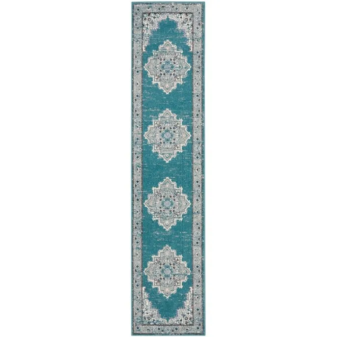 Porch & Den Dobbin Vintage Persian Medallion Farmhouse Area Rug