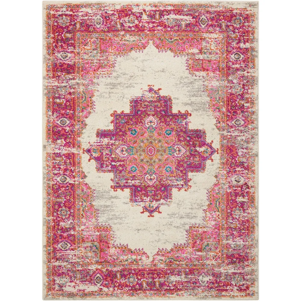 Porch & Den Dobbin Vintage Persian Medallion Farmhouse Area Rug
