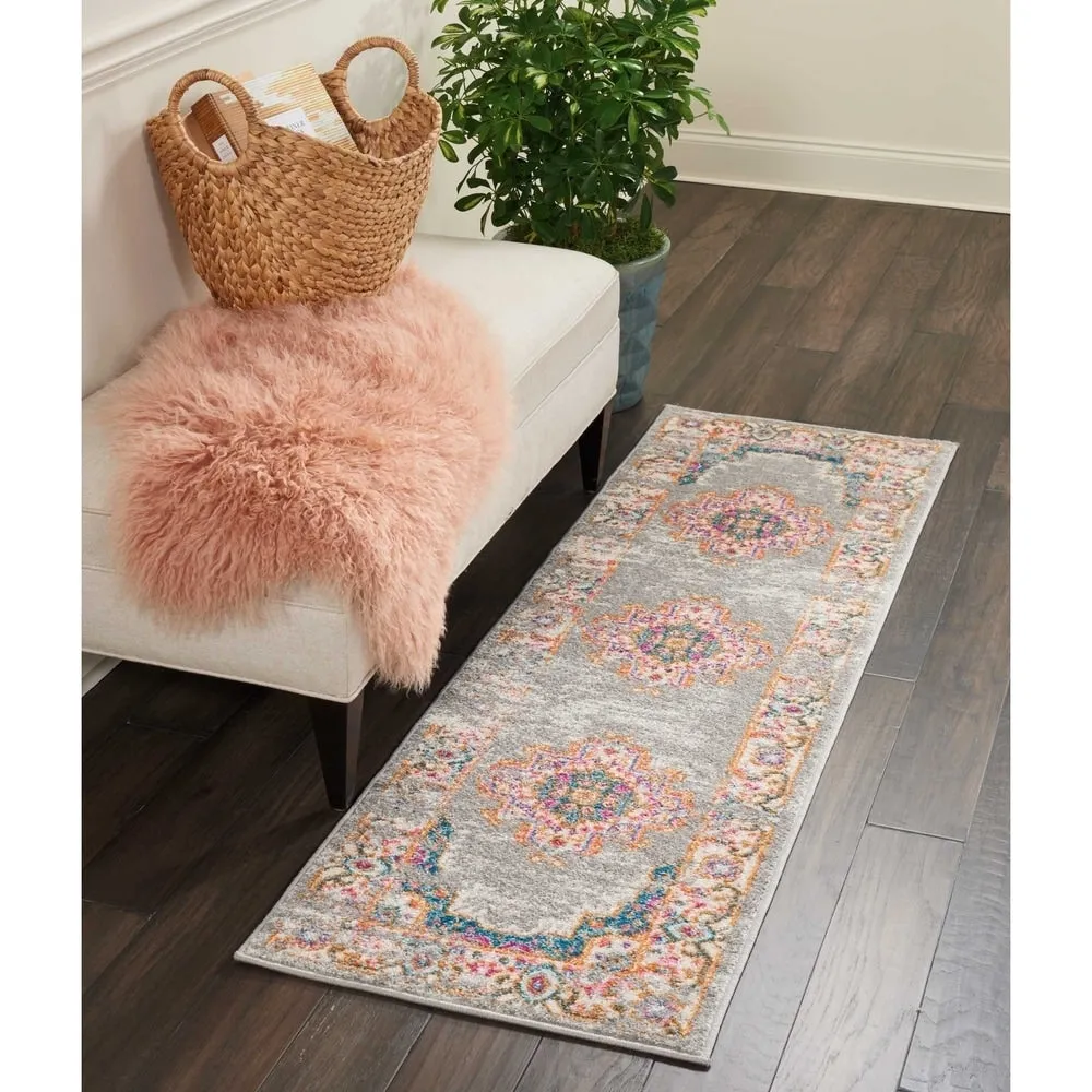 Porch & Den Dobbin Vintage Persian Medallion Farmhouse Area Rug