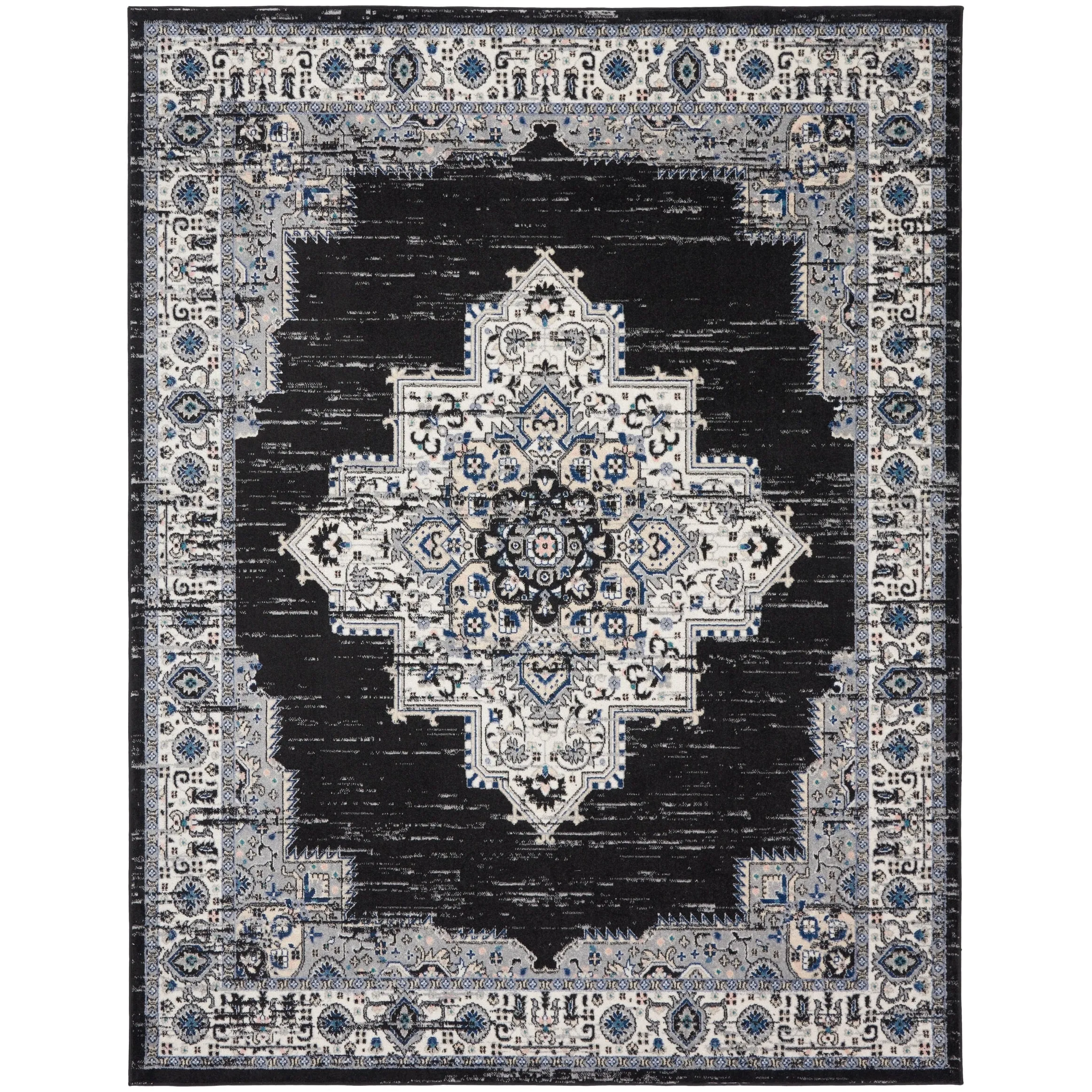 Porch & Den Dobbin Vintage Persian Medallion Farmhouse Area Rug