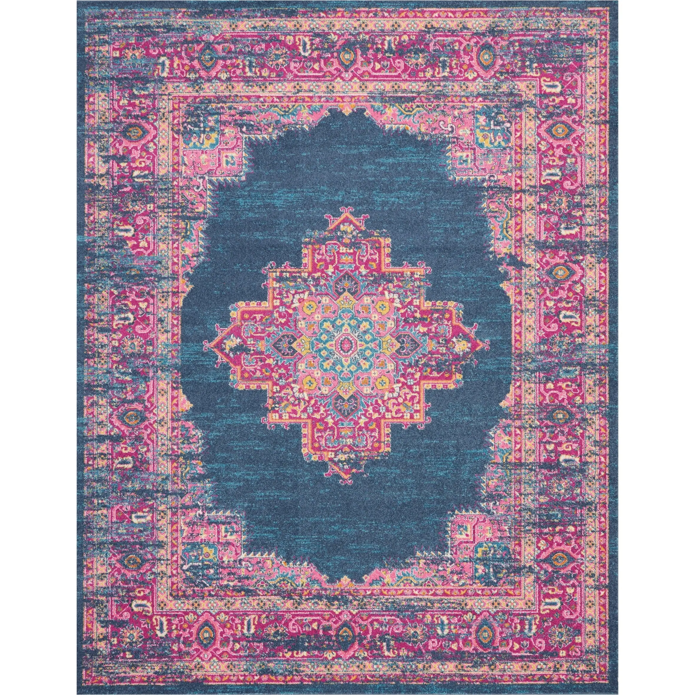 Porch & Den Dobbin Vintage Persian Medallion Farmhouse Area Rug