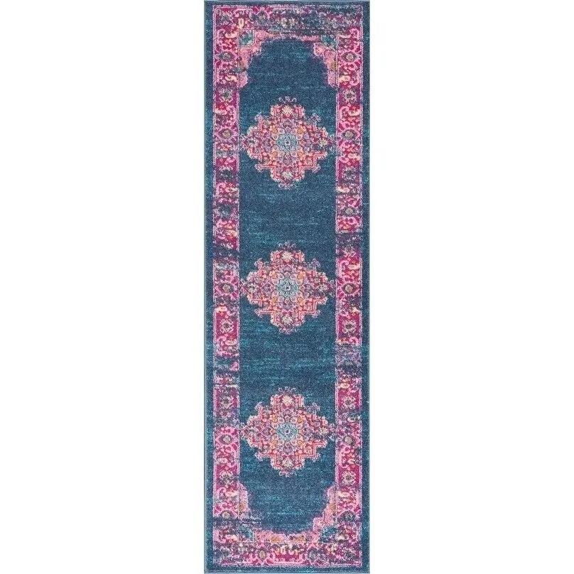 Porch & Den Dobbin Vintage Persian Medallion Farmhouse Area Rug