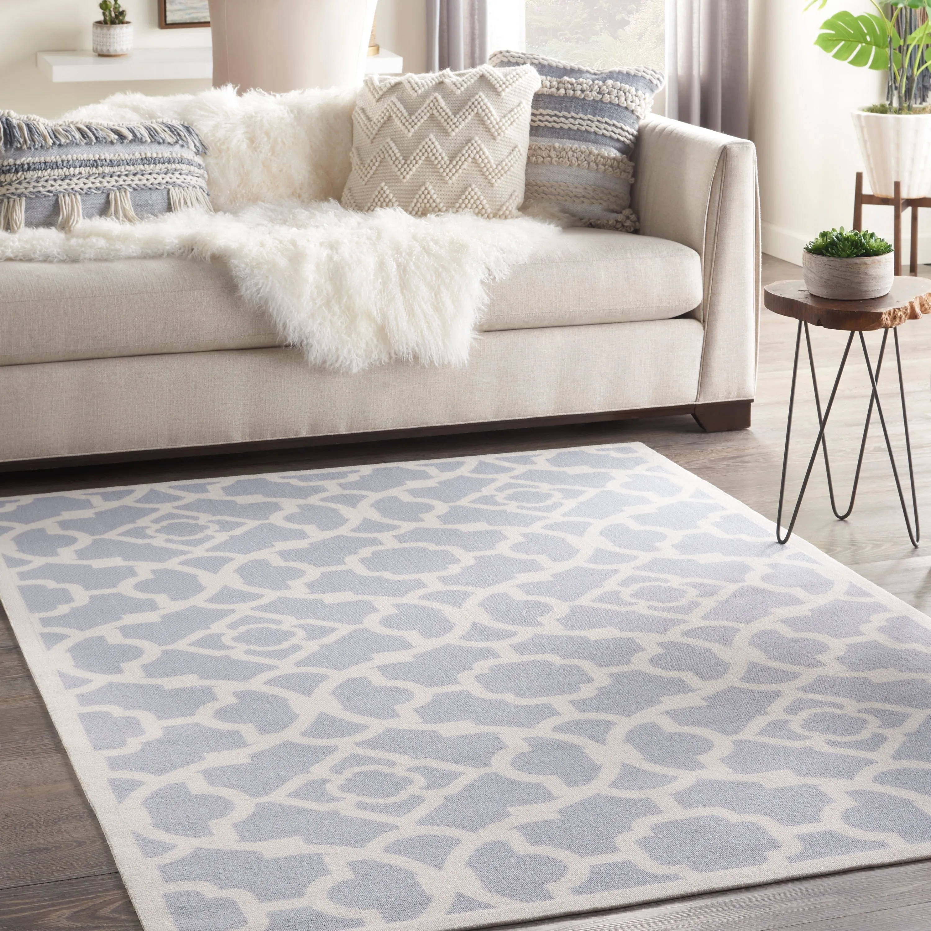 Porch & Den Eckford Modern Moroccan Lattice Indoor Outdoor Area Rug