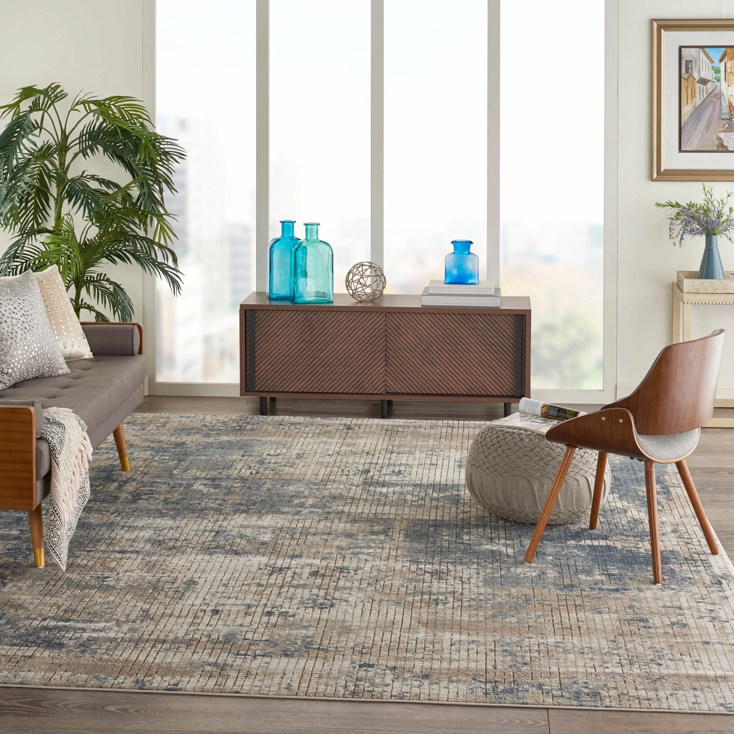 Porch & Den Meadowbrook Distressed Area Rug