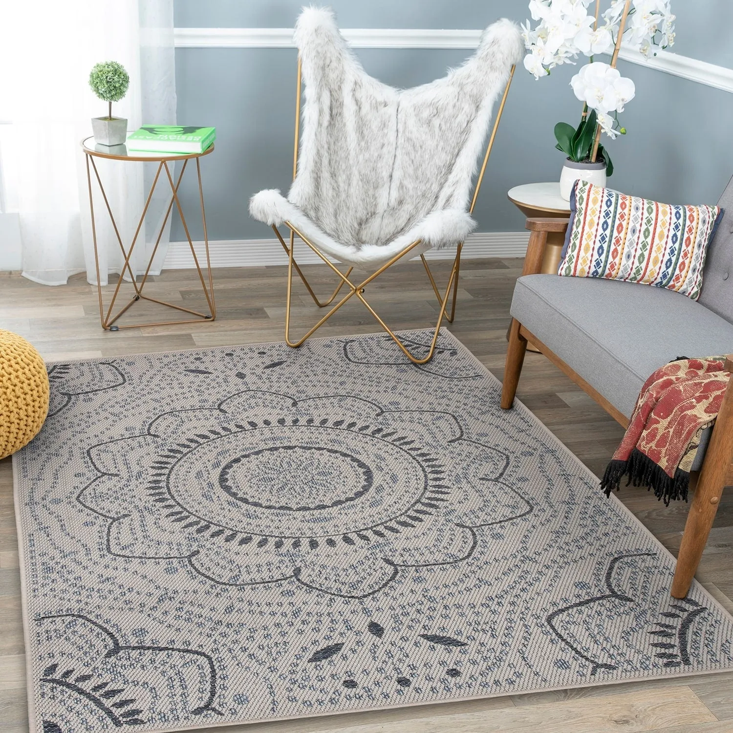 Porch & Den Portia Oriental Medallion Indoor/Outdoor Area Rug