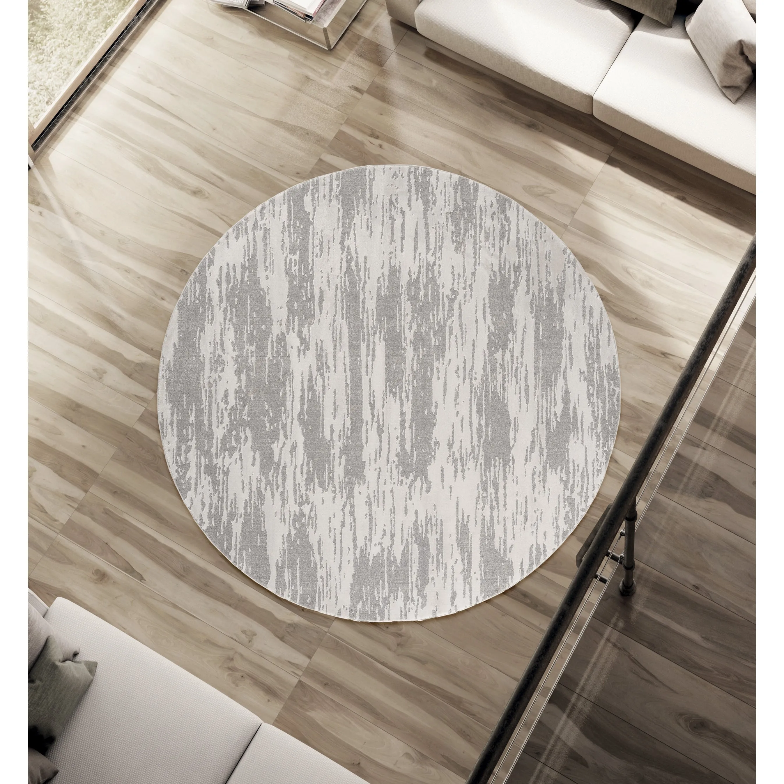 Porch & Den Reusser Hi-low Abstract Striation Area Rug