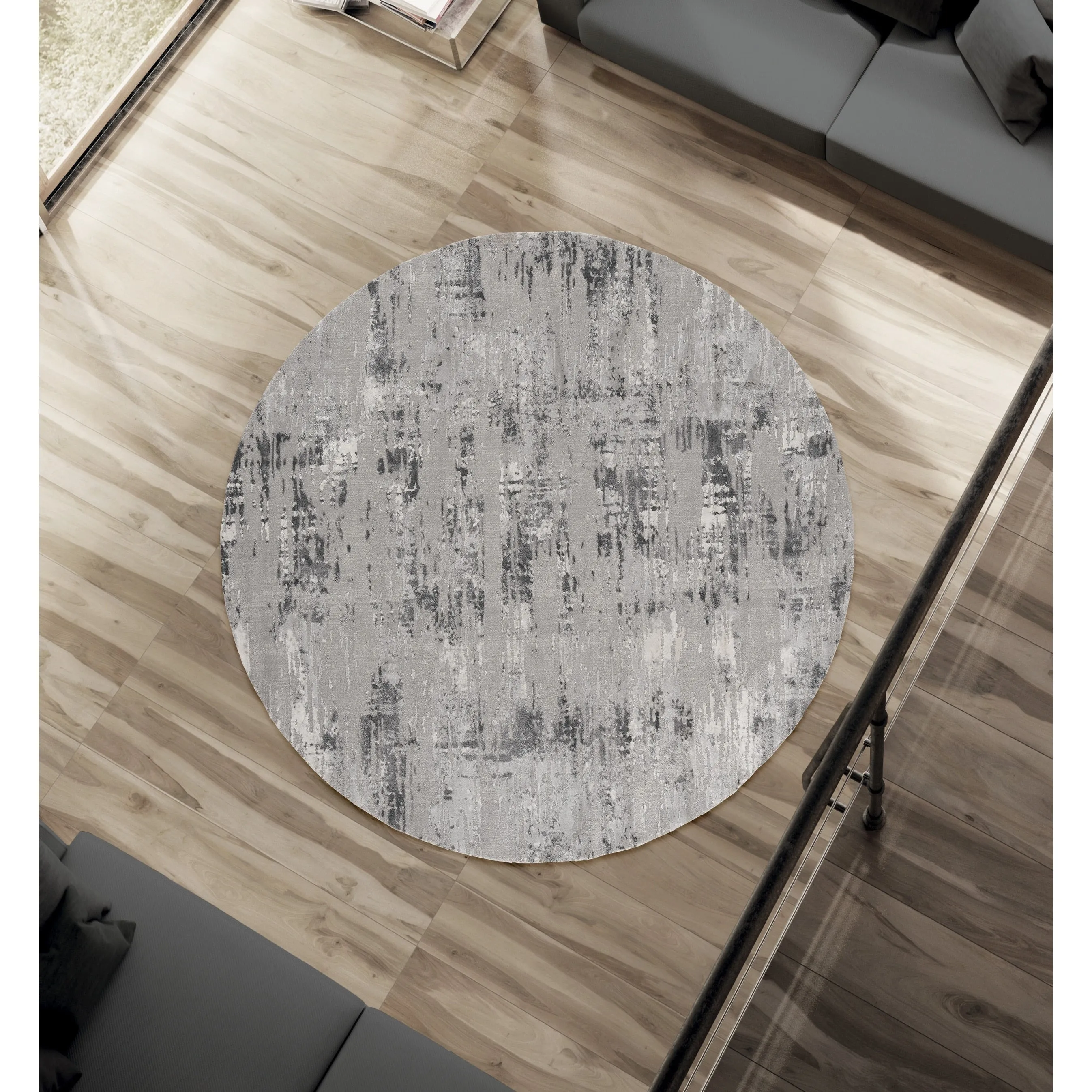 Porch & Den Reusser Hi-low Abstract Striation Area Rug