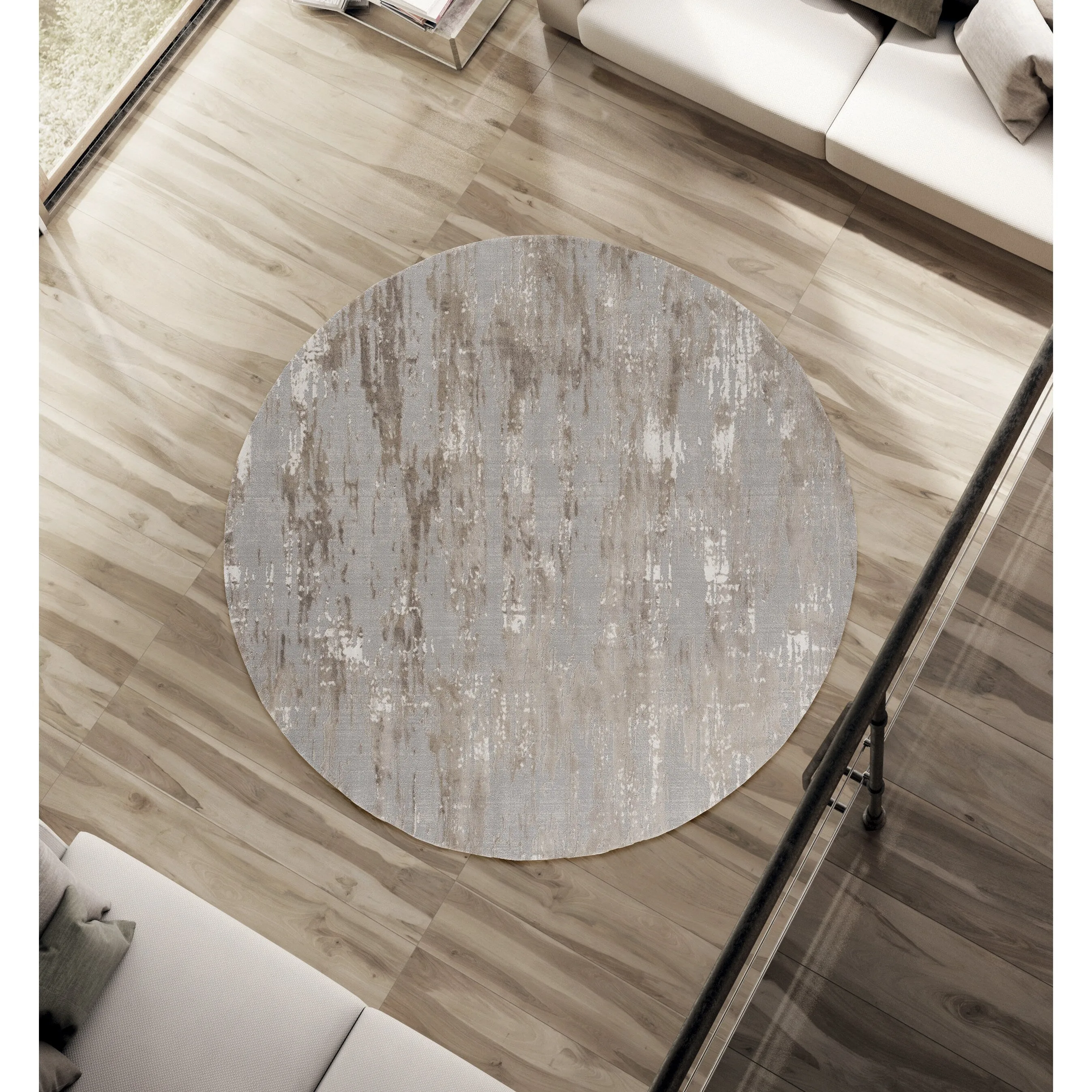 Porch & Den Reusser Hi-low Abstract Striation Area Rug