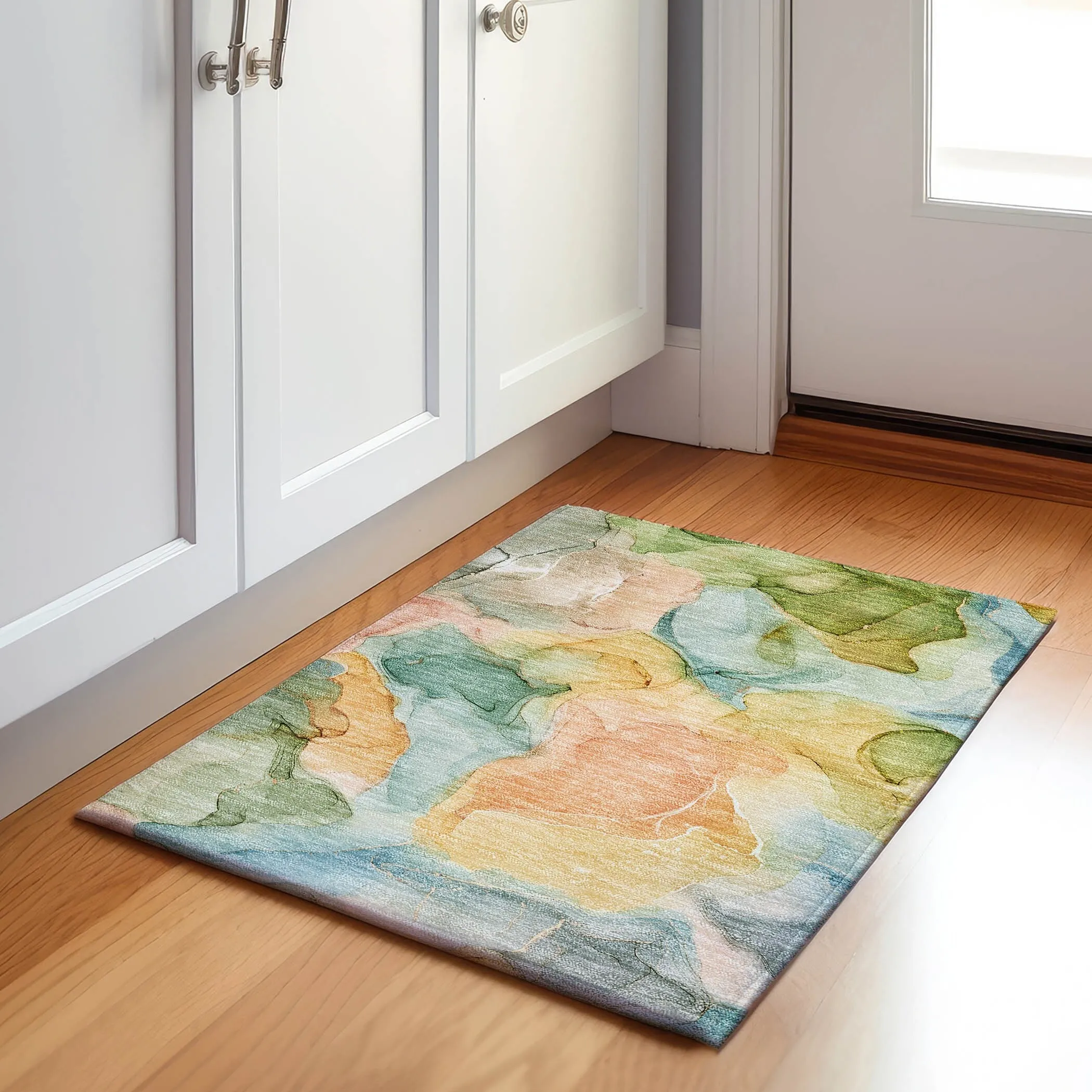 Premium Washable Super Soft Abstract Watercolor Mayfield Rug