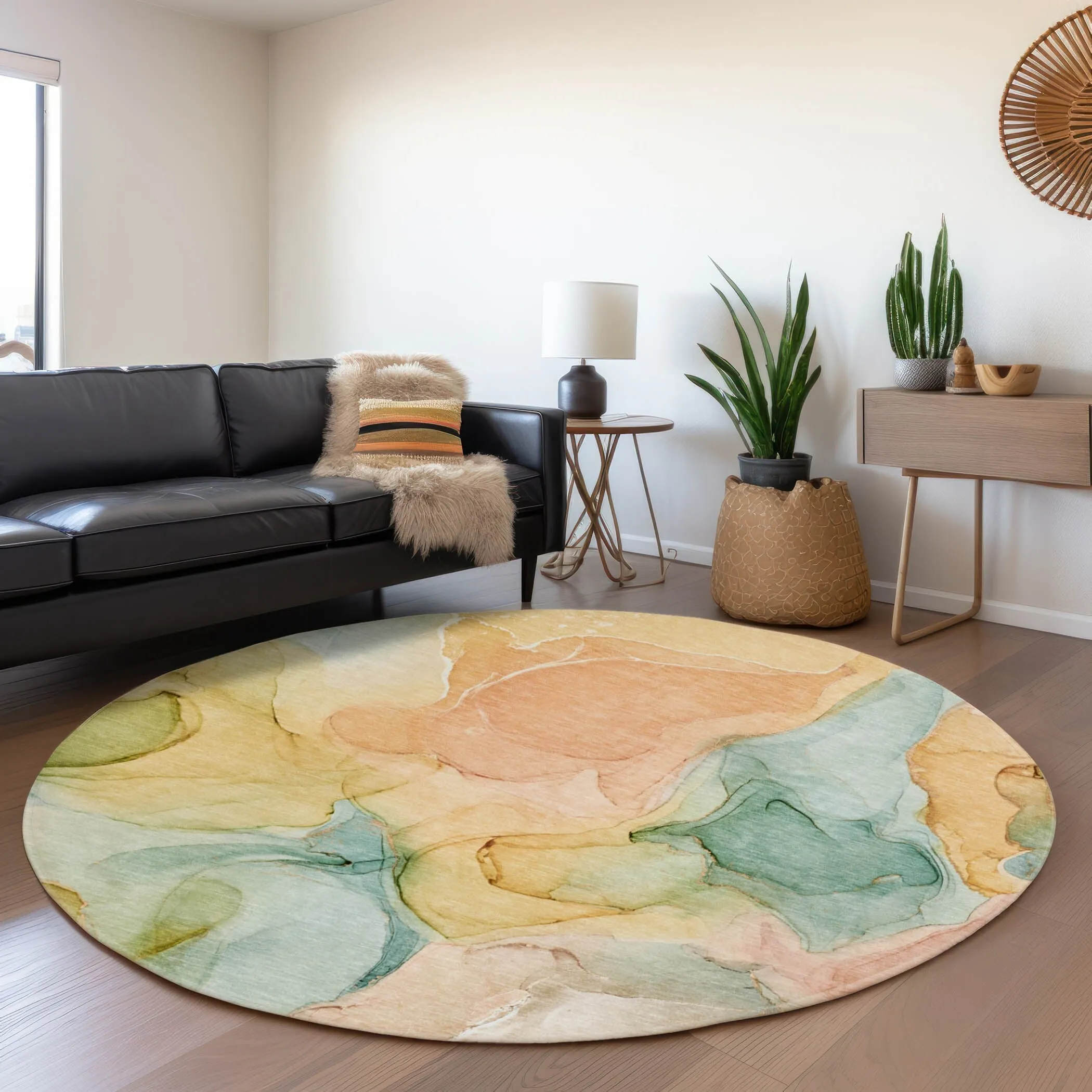 Premium Washable Super Soft Abstract Watercolor Mayfield Rug
