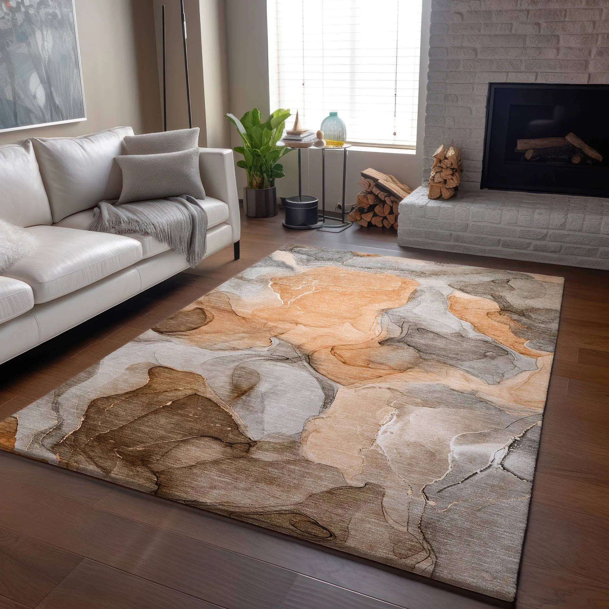 Premium Washable Super Soft Abstract Watercolor Mayfield Rug