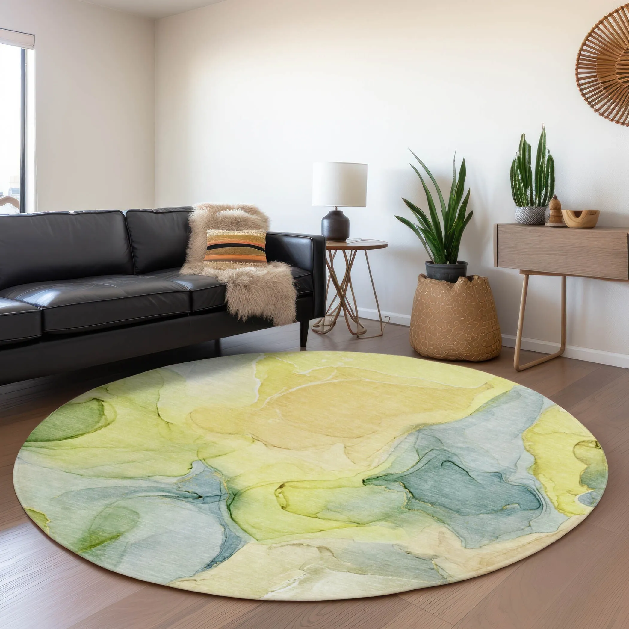 Premium Washable Super Soft Abstract Watercolor Mayfield Rug