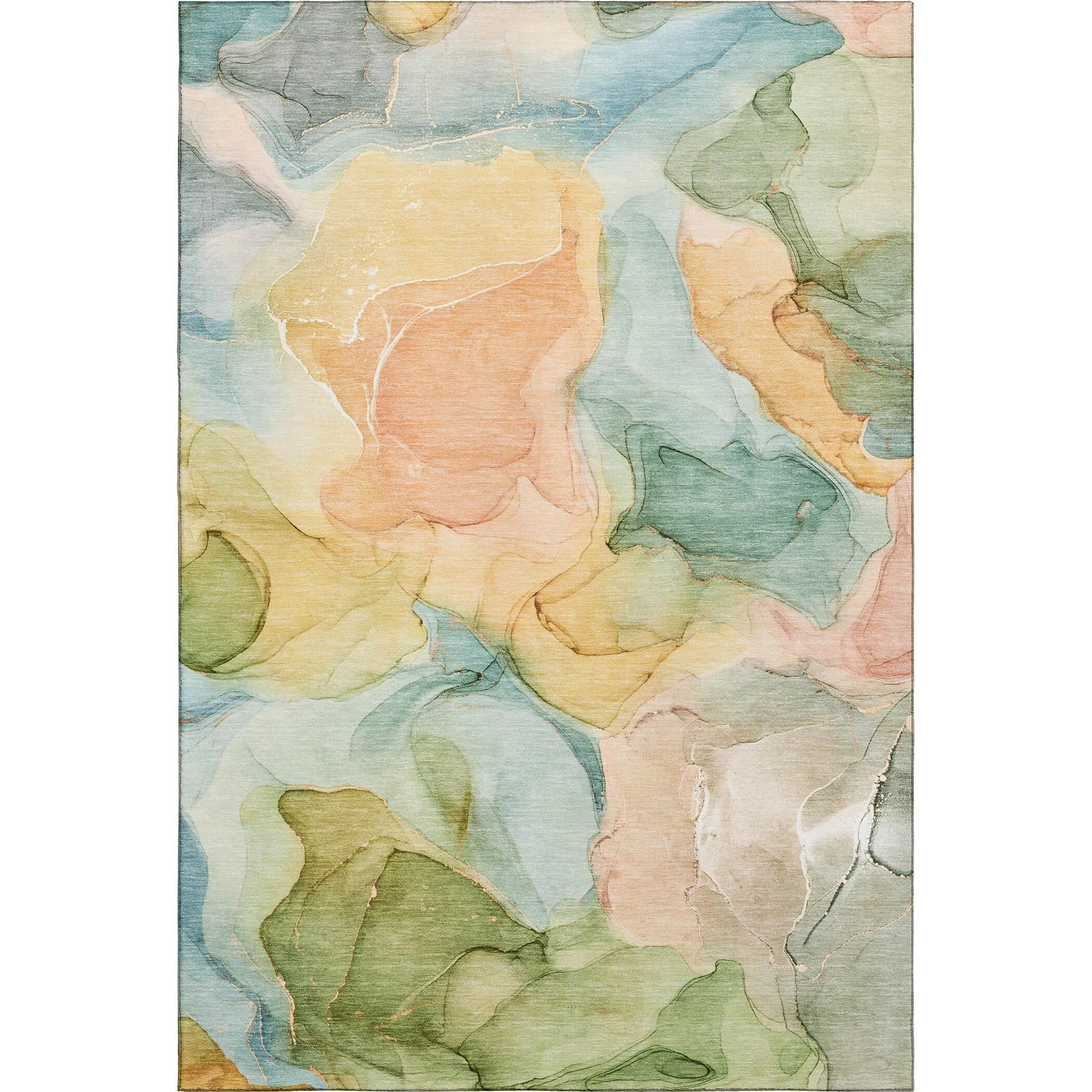 Premium Washable Super Soft Abstract Watercolor Mayfield Rug