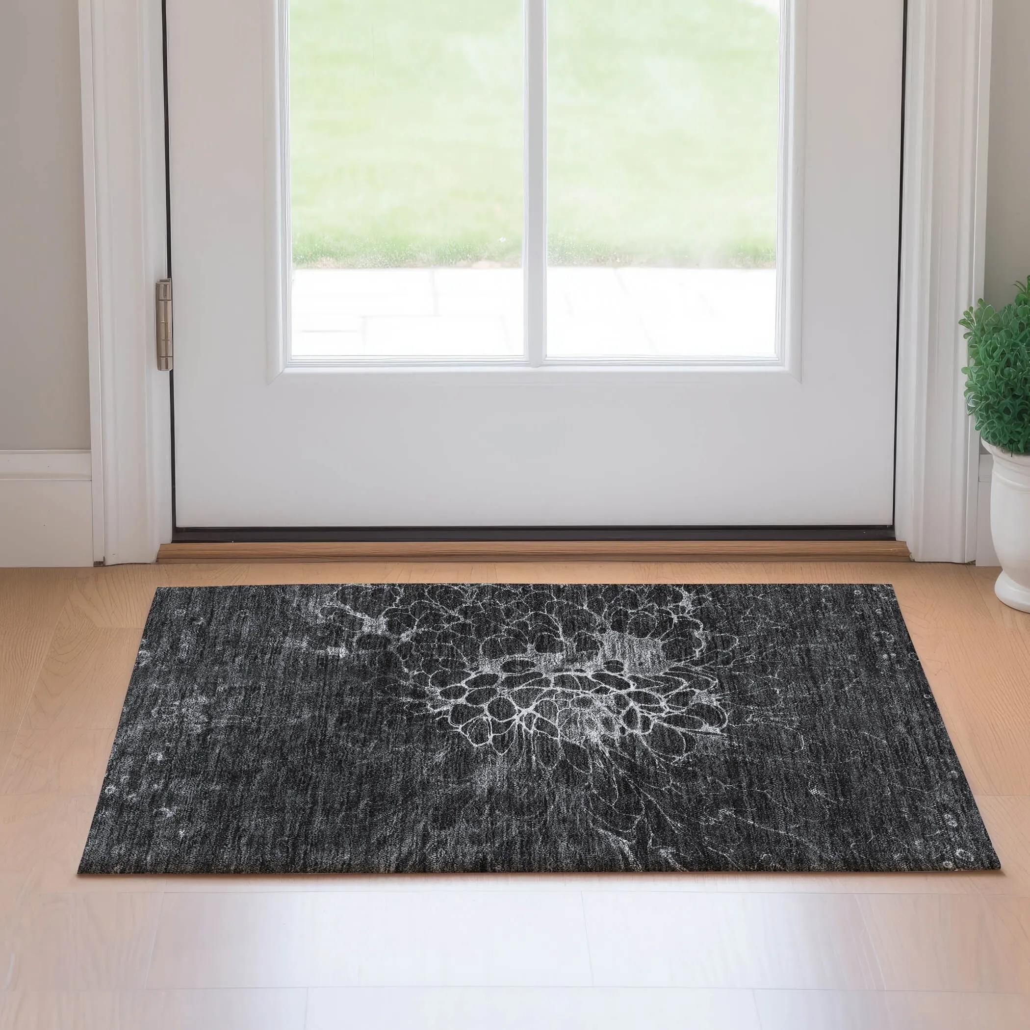 Premium Washable Super Soft Modern Floral Mayfield Rug