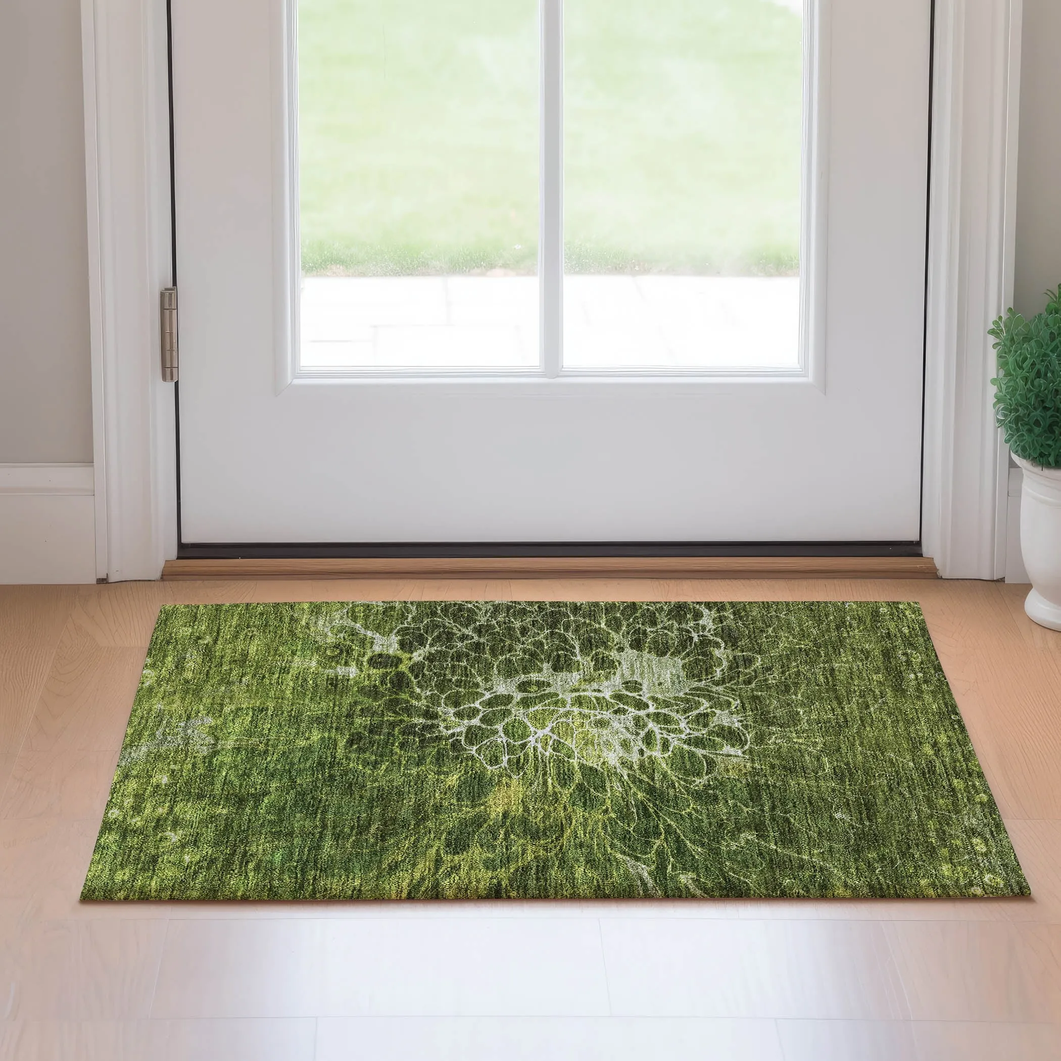 Premium Washable Super Soft Modern Floral Mayfield Rug